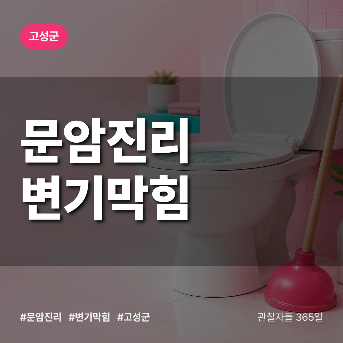 문암진리 변기막힘 배너