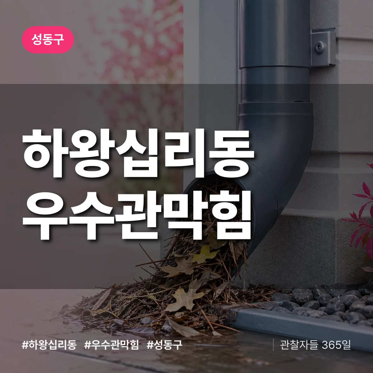 하왕십리동 우수관막힘 배너