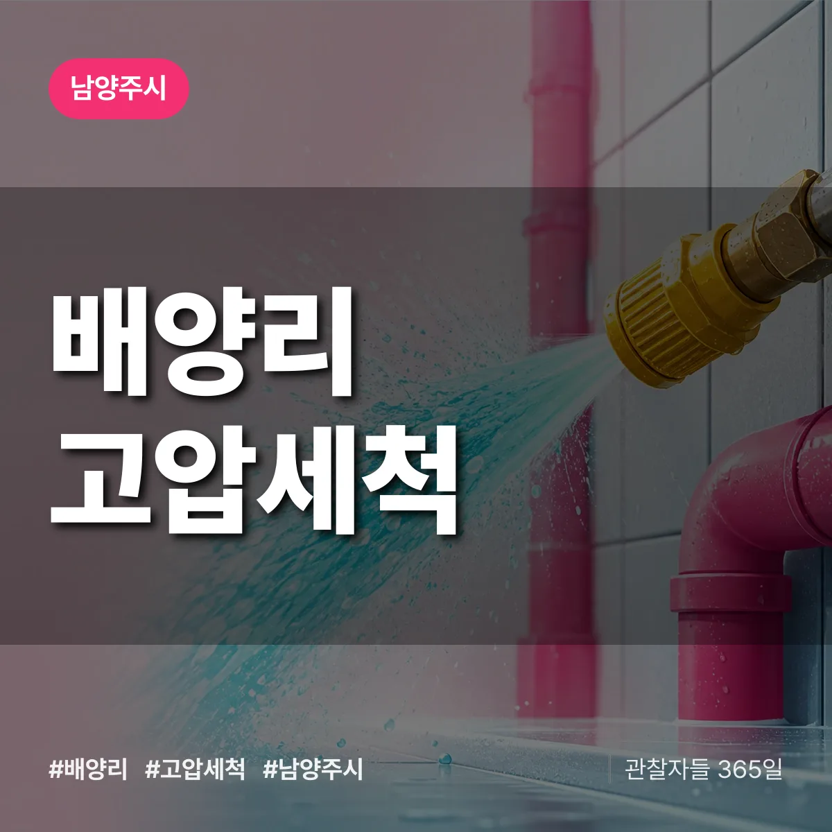 배양리 고압세척 배너