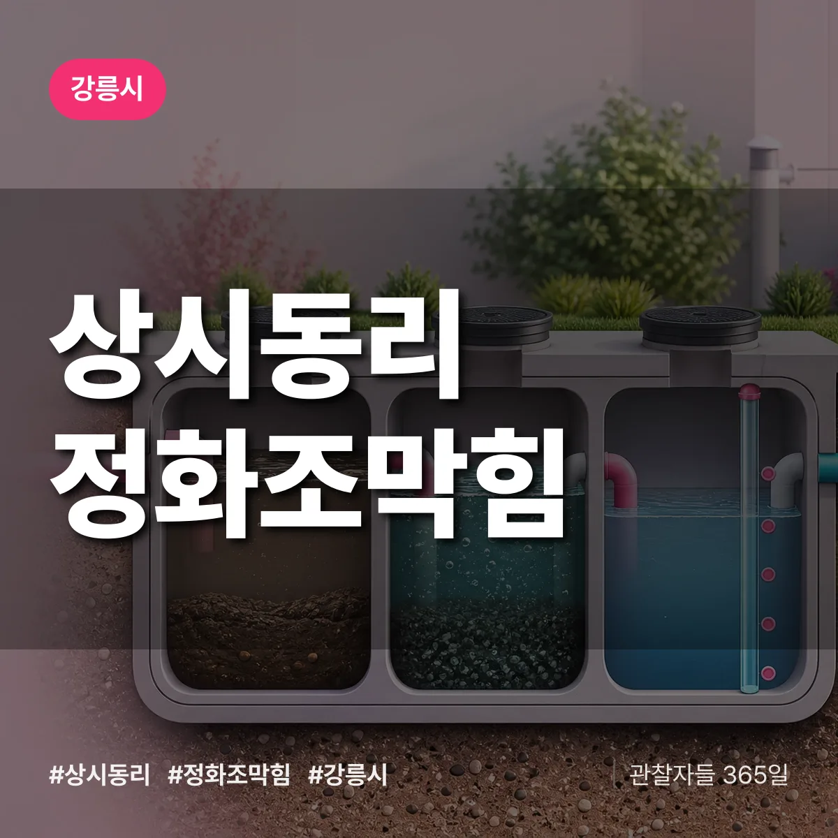 상시동리 정화조막힘 배너