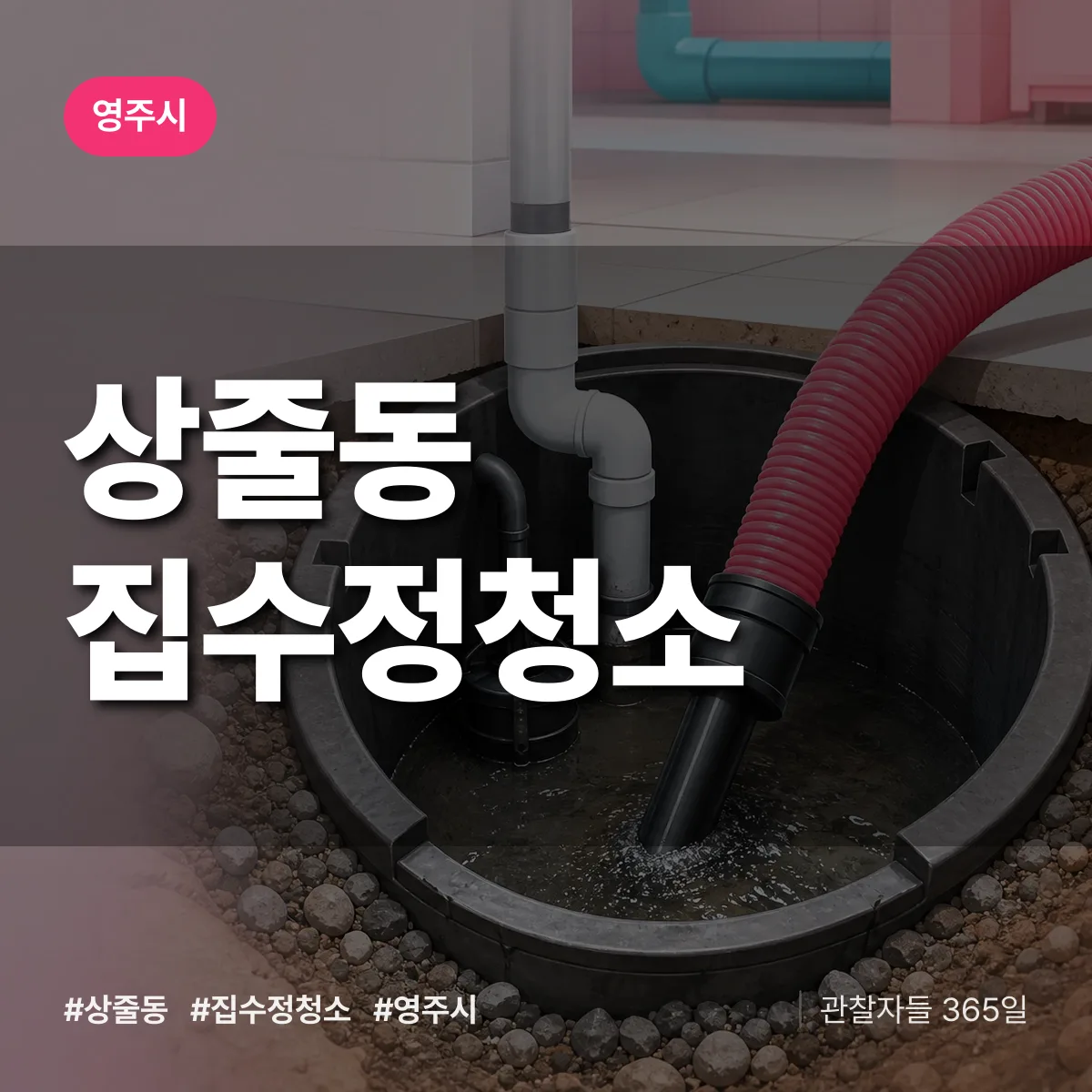 상줄동 집수정청소 배너