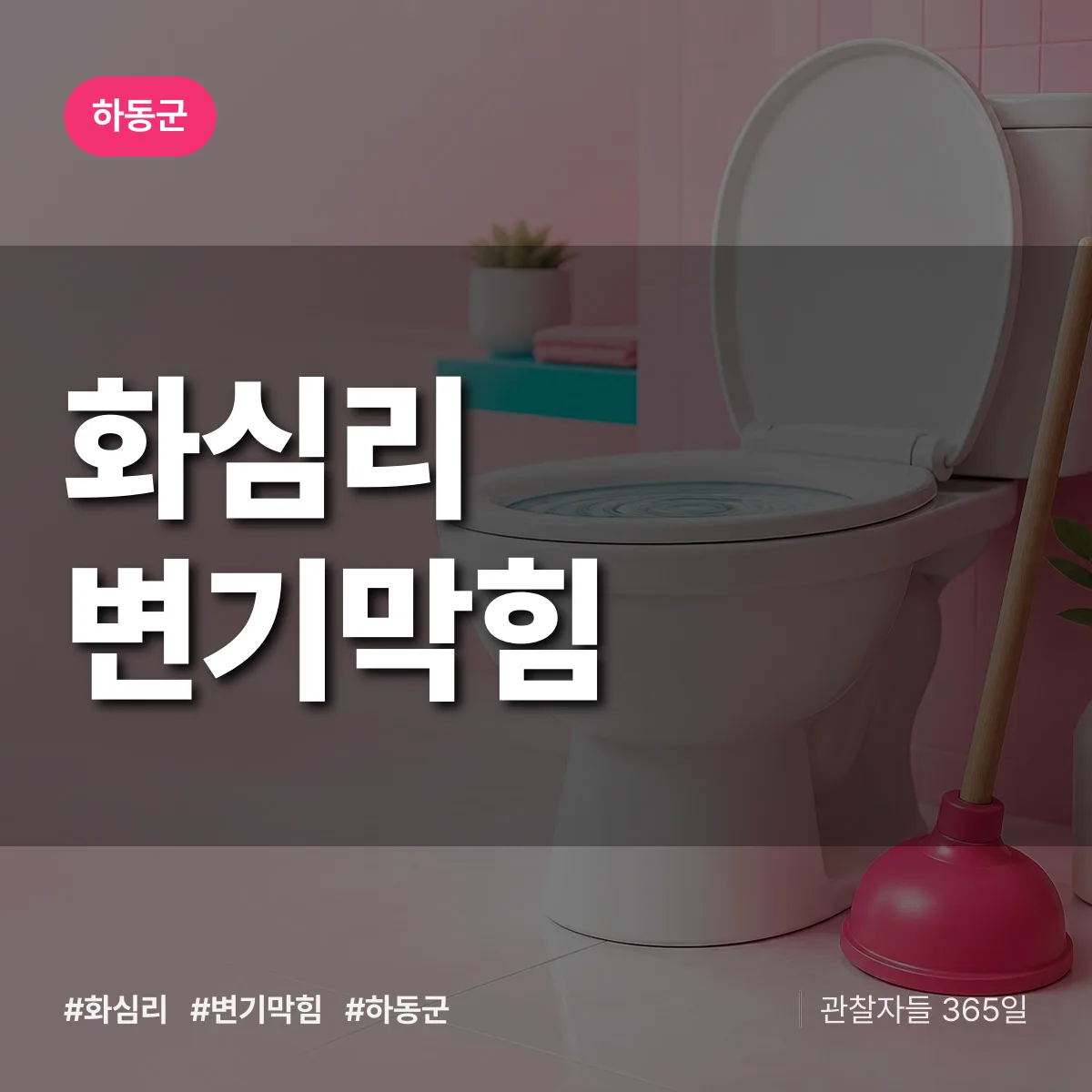 화심리 변기막힘 배너