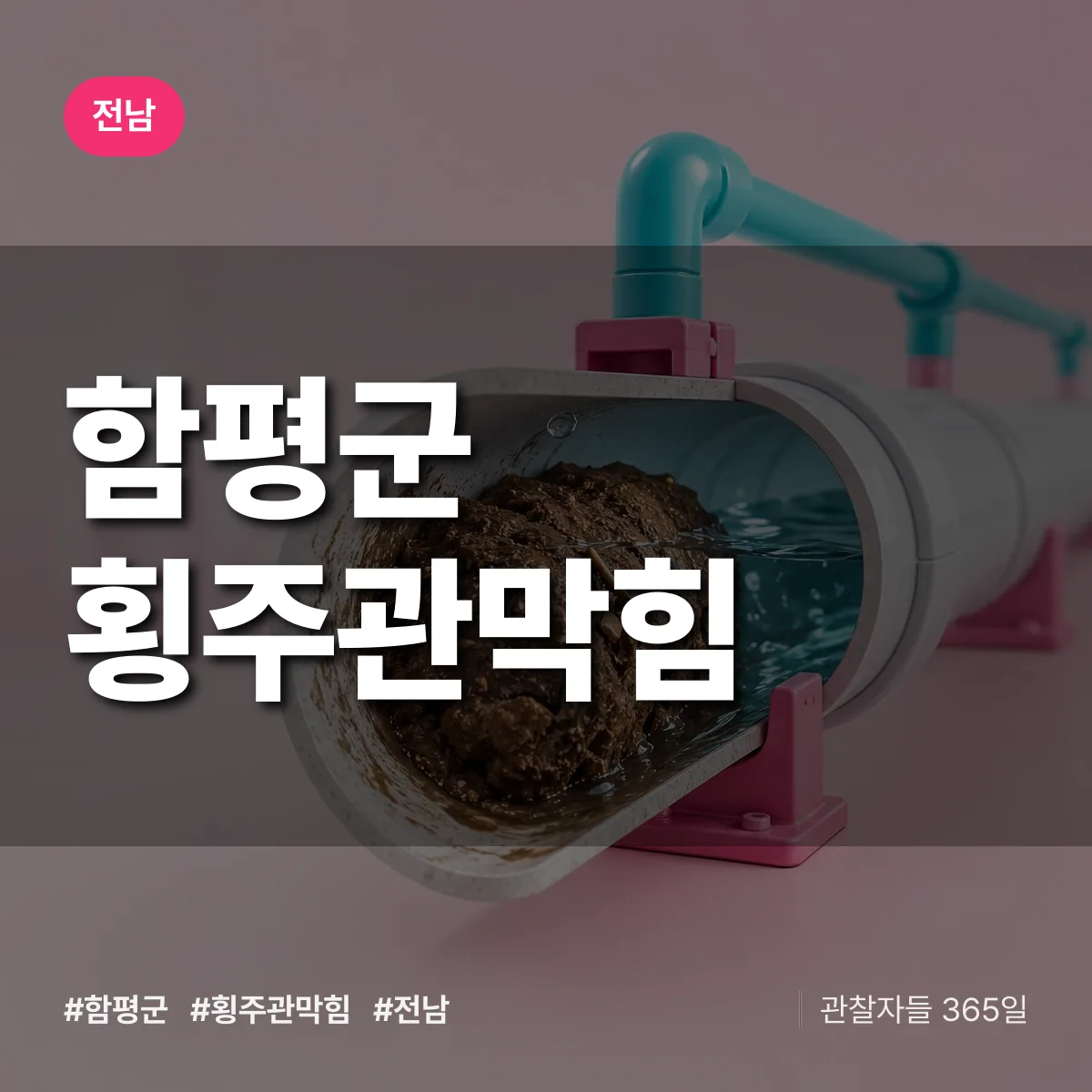 전남 함평군 횡주관막힘 배너