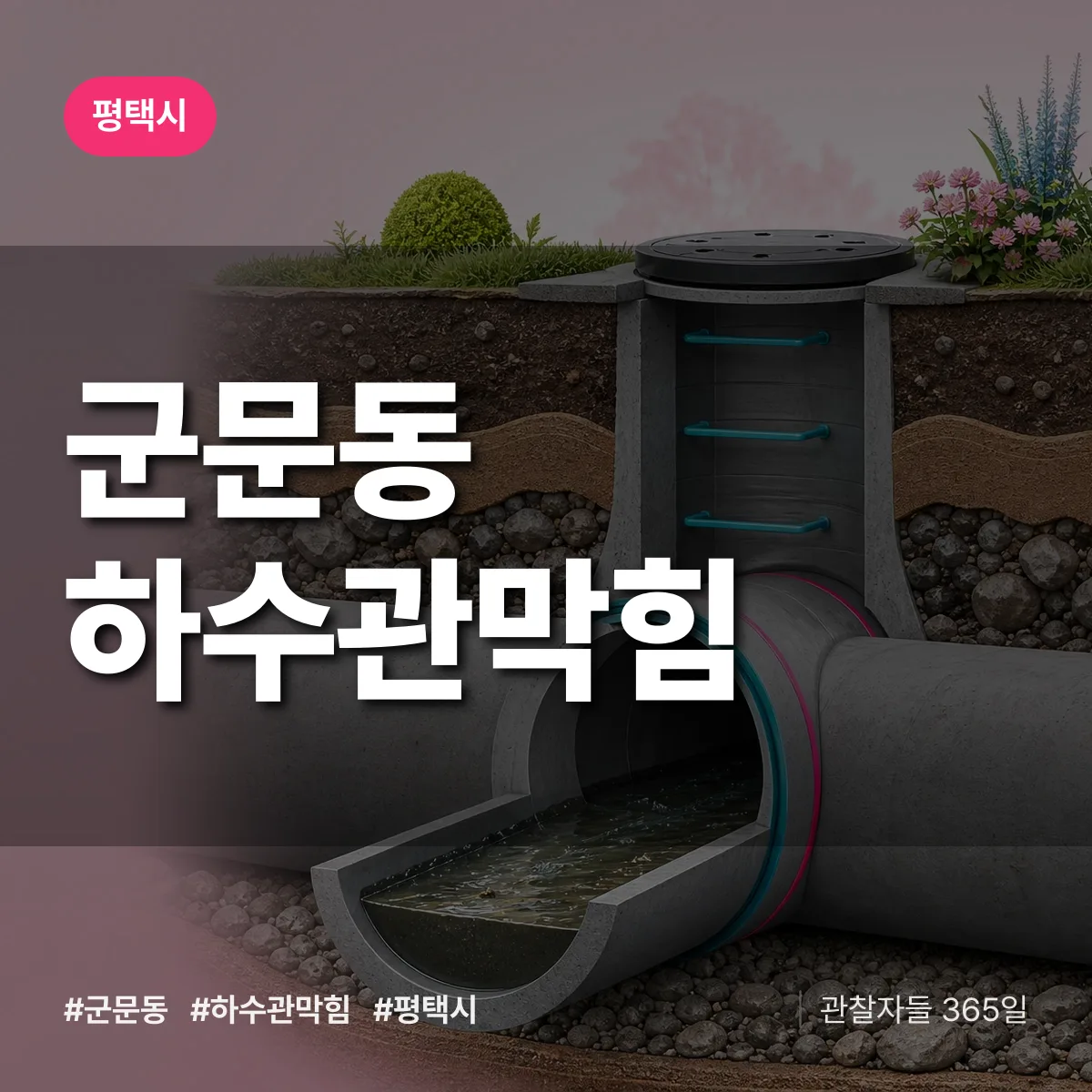 군문동 하수관막힘 배너