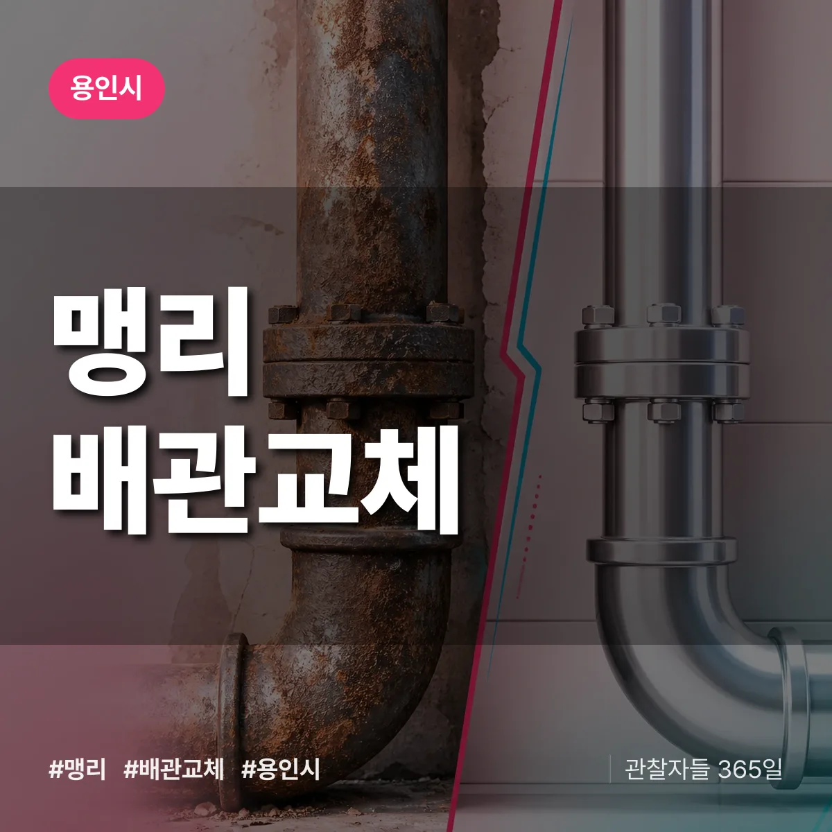 맹리 배관 교체 배너