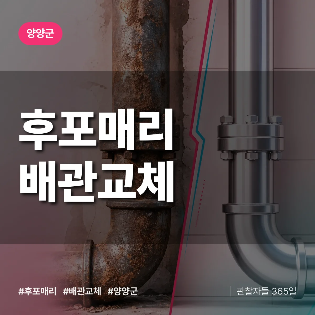 후포매리 배관 교체 배너