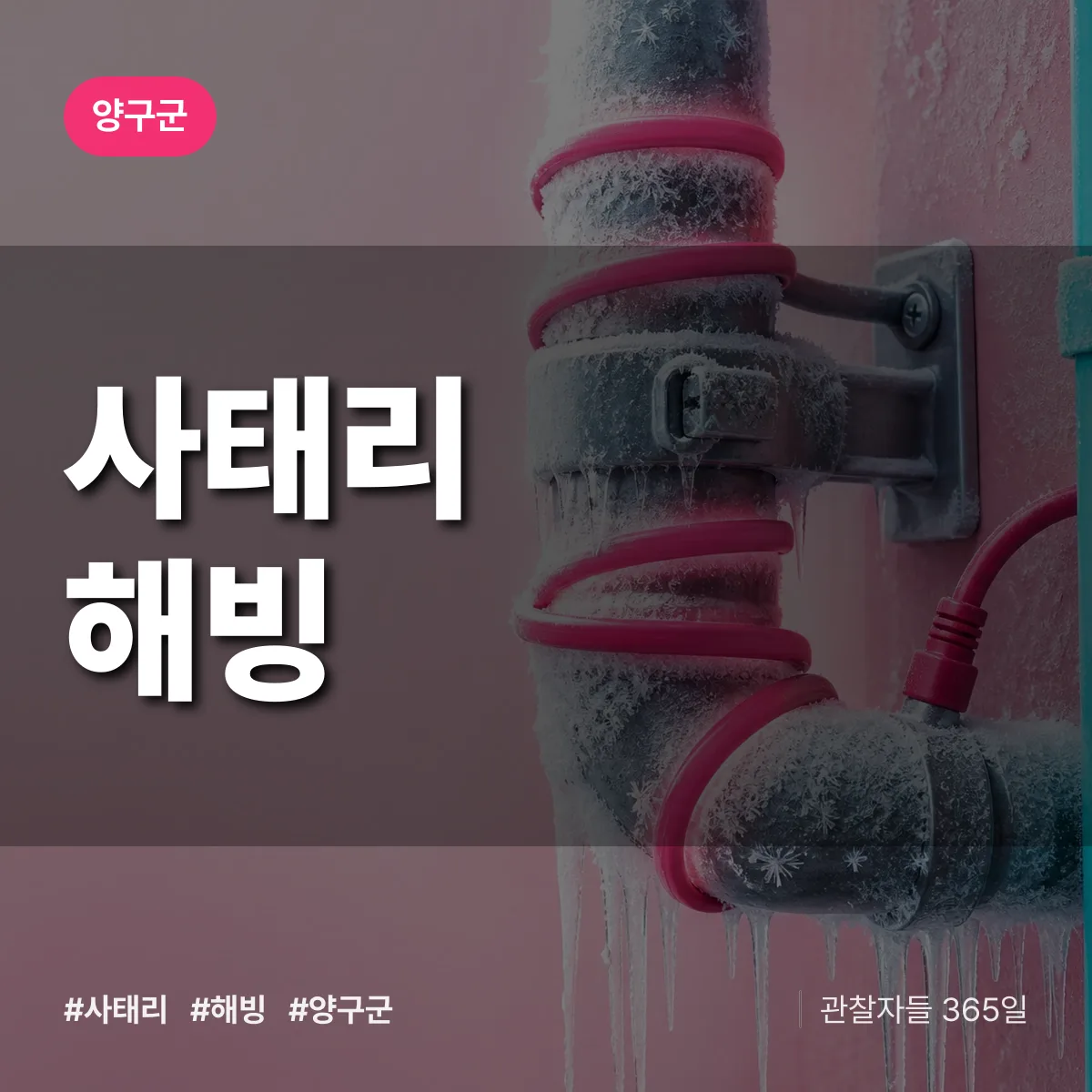 사태리 해빙 배너