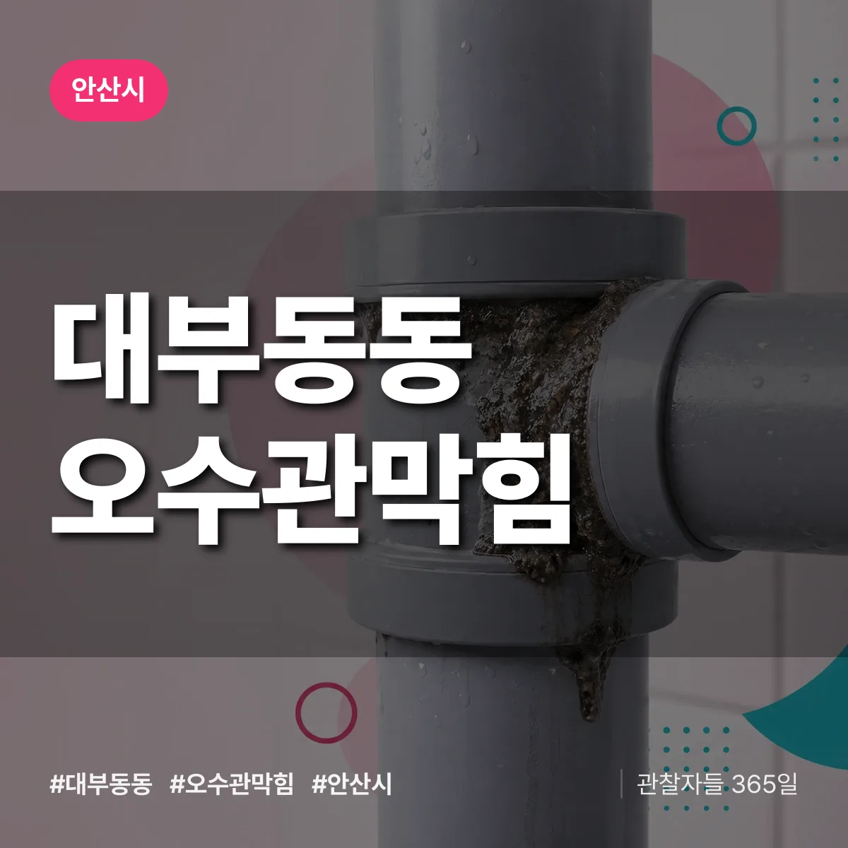 대부동동 오수관막힘 배너