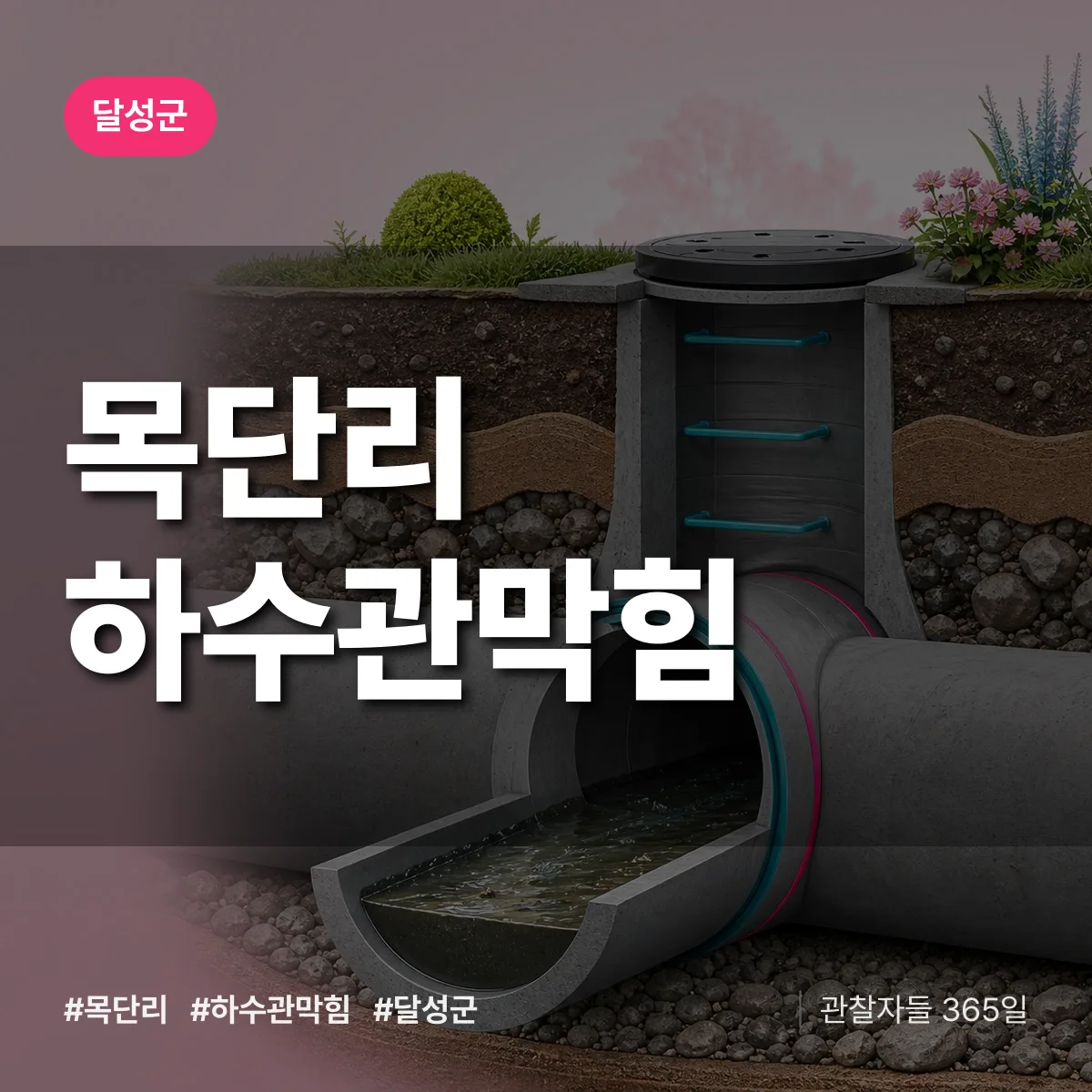 목단리 하수관막힘 배너