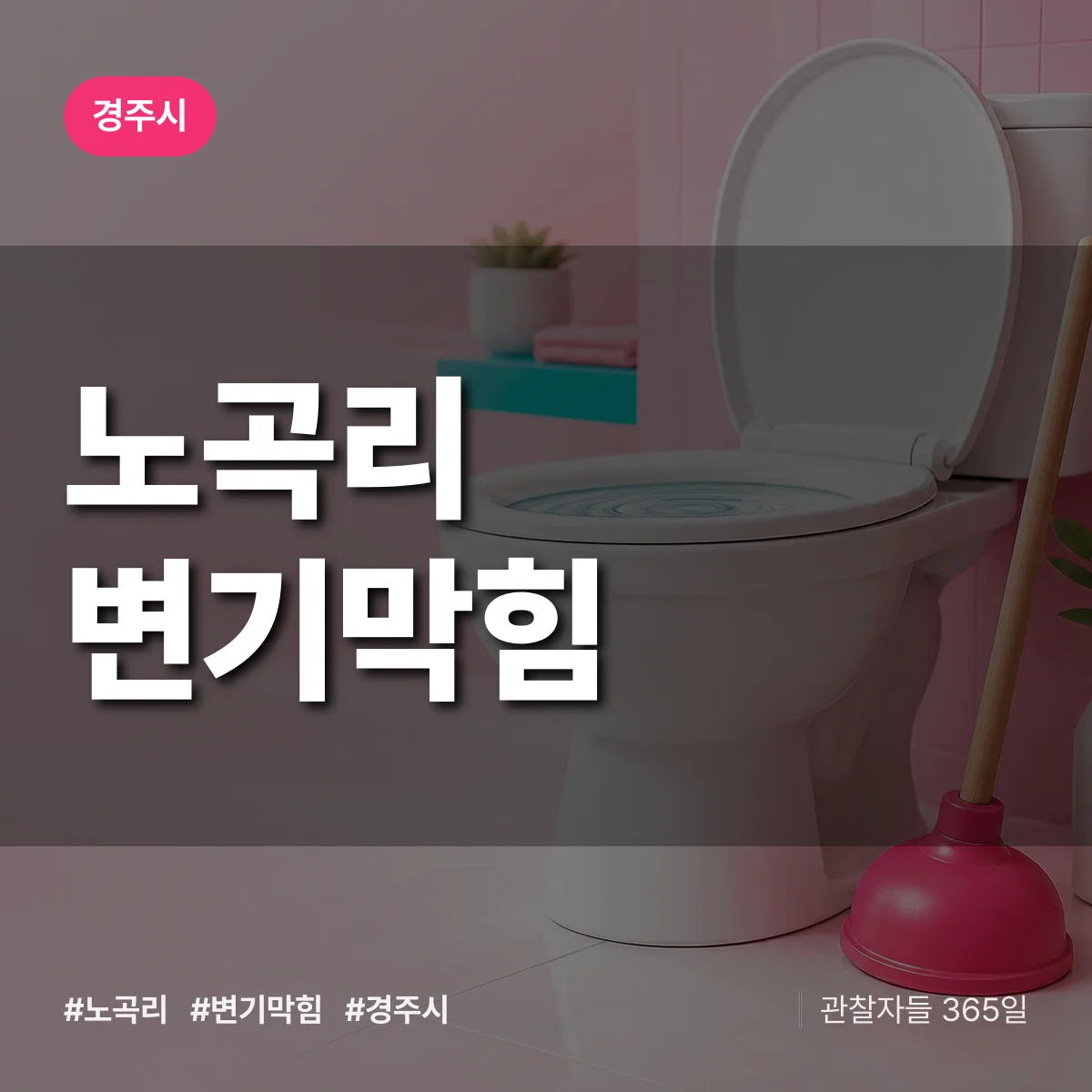 경북 경주시 노곡리 변기막힘 배너