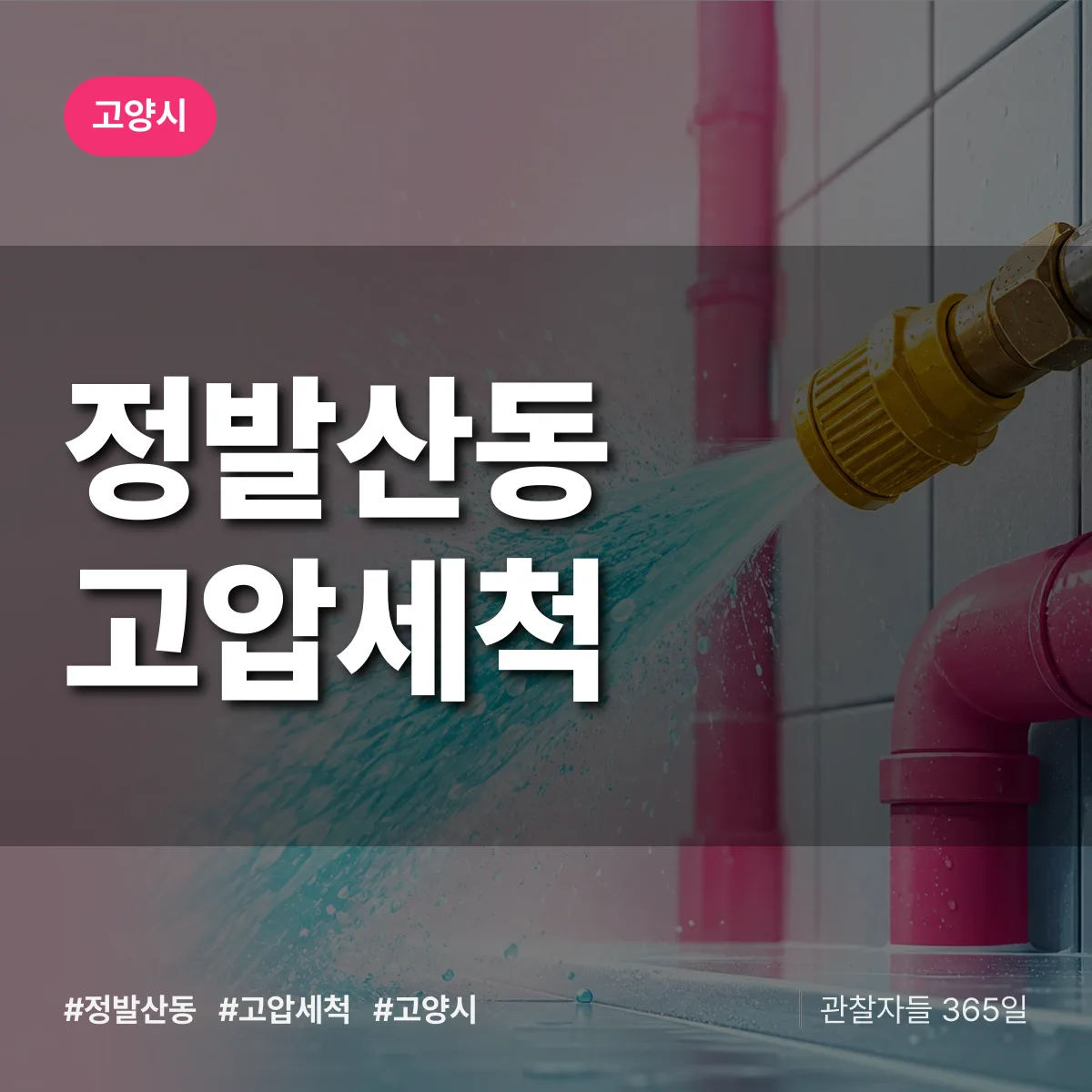 정발산동 고압세척 배너