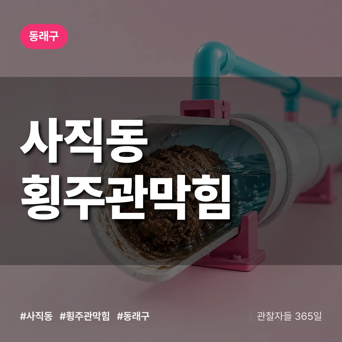 동래구 사직동 횡주관막힘 상담 배너