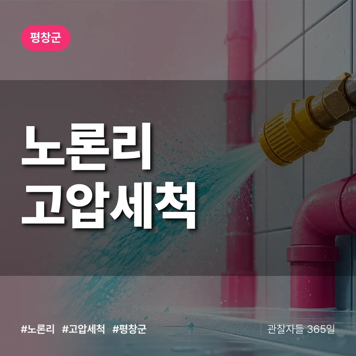 노론리 고압세척 배너