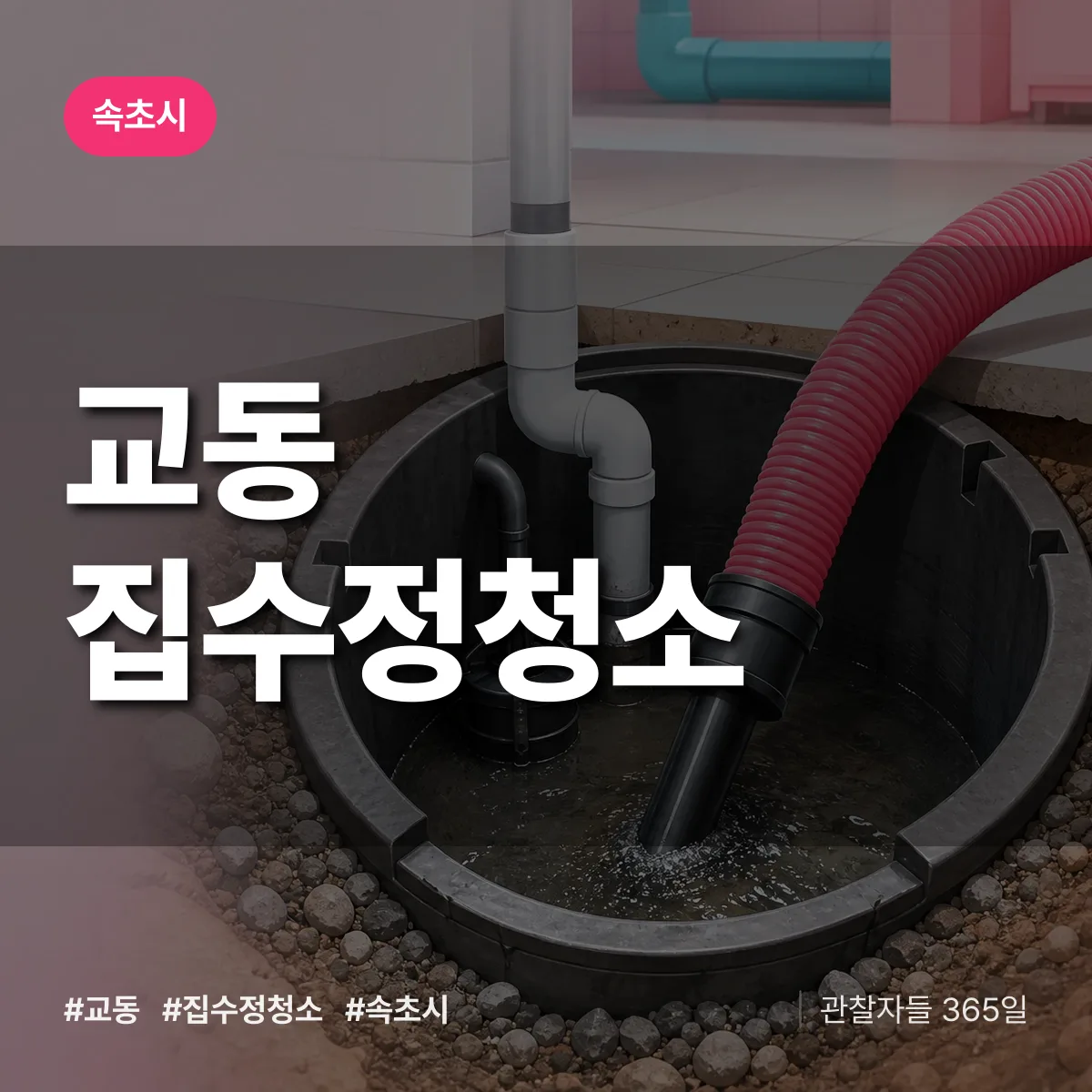 교동 집수정청소 배너