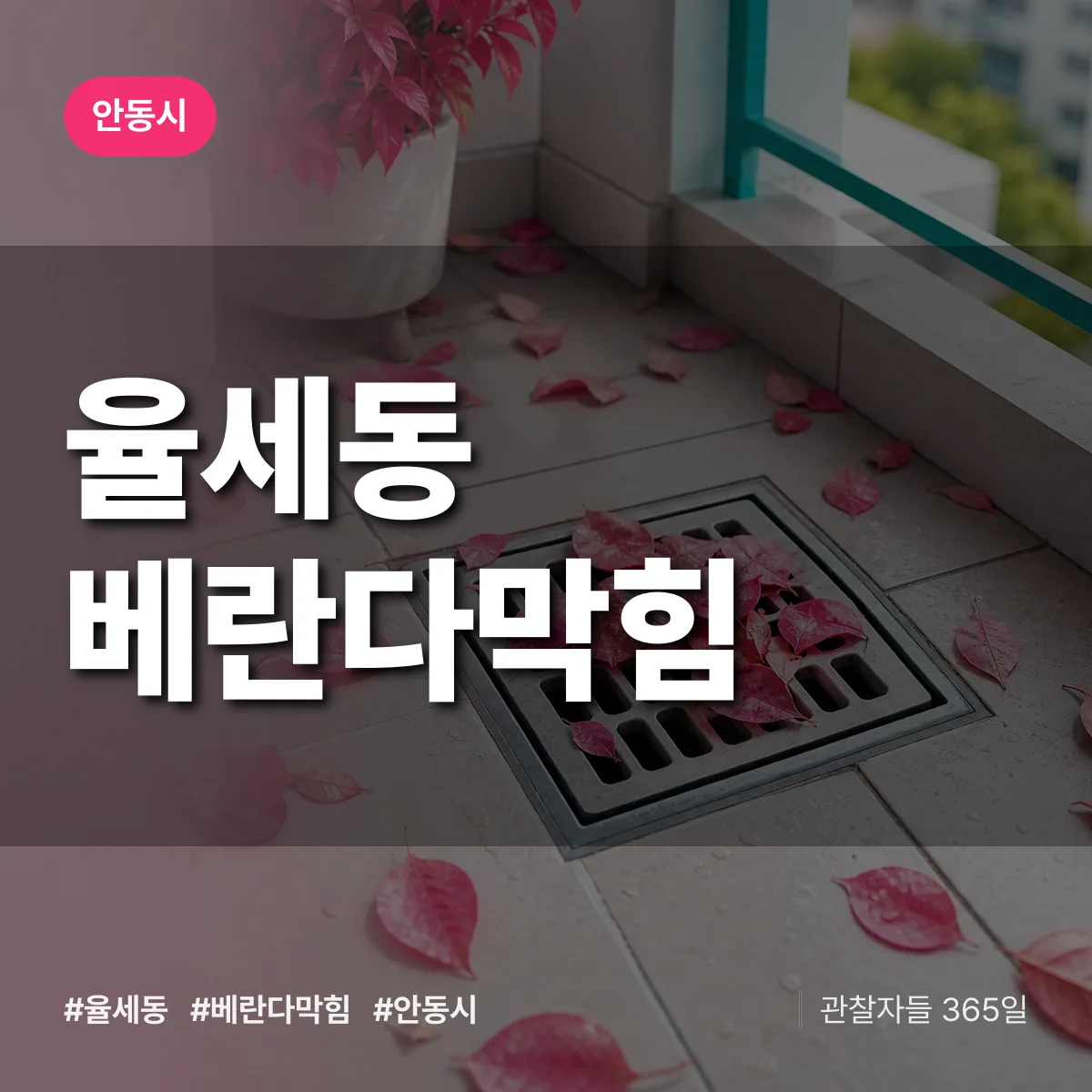 율세동 베란다막힘 배너
