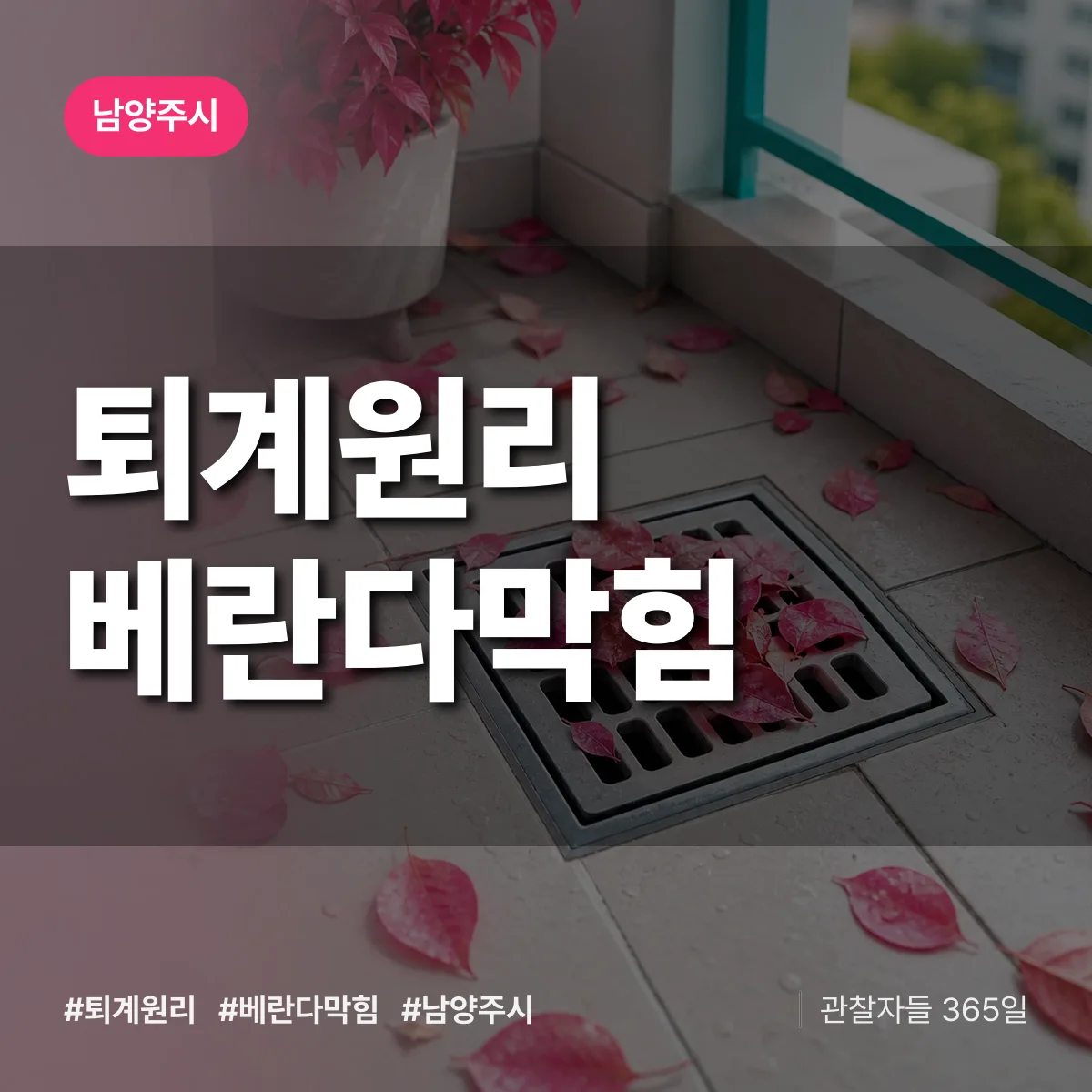 퇴계원리 베란다막힘 배너