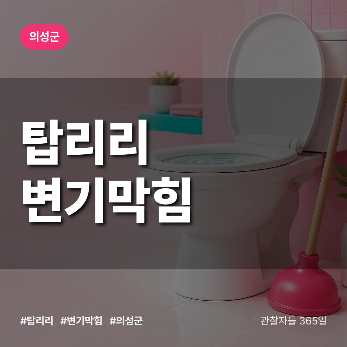경북 의성군 탑리리 변기막힘 배너