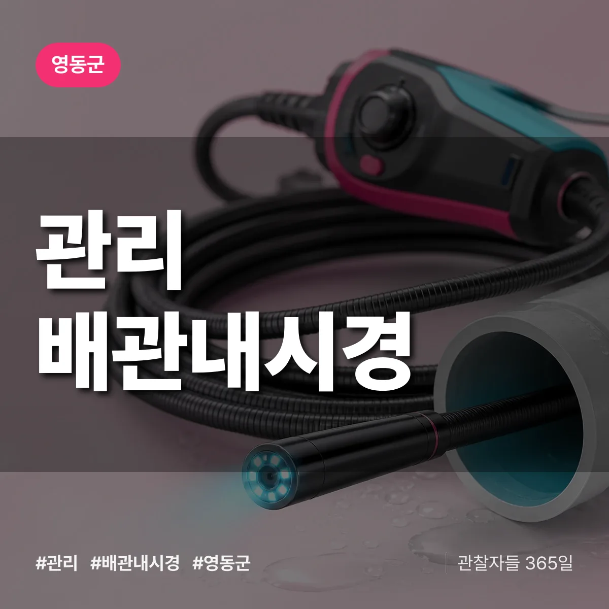 관리 배관내시경 배너