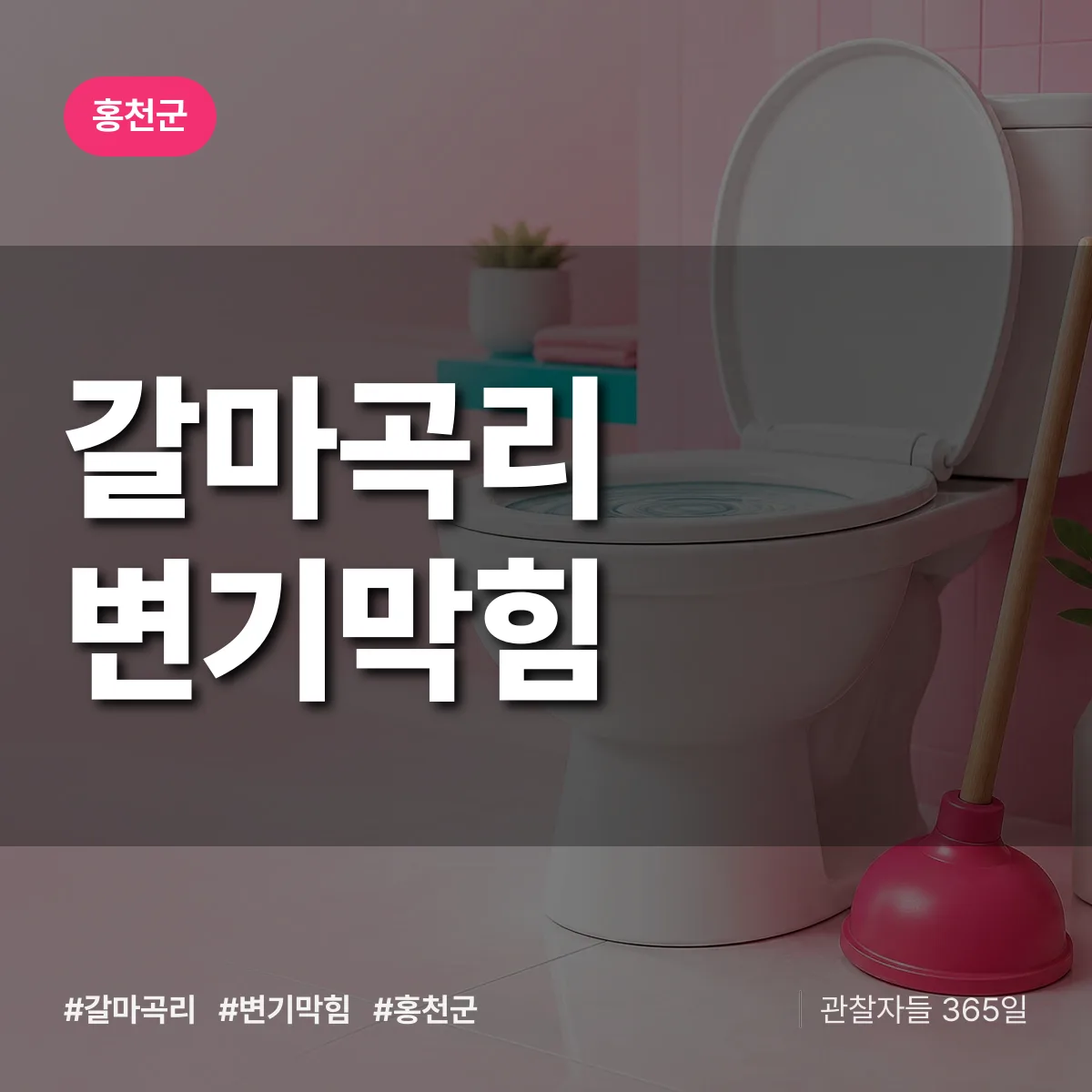 갈마곡리 변기막힘 배너