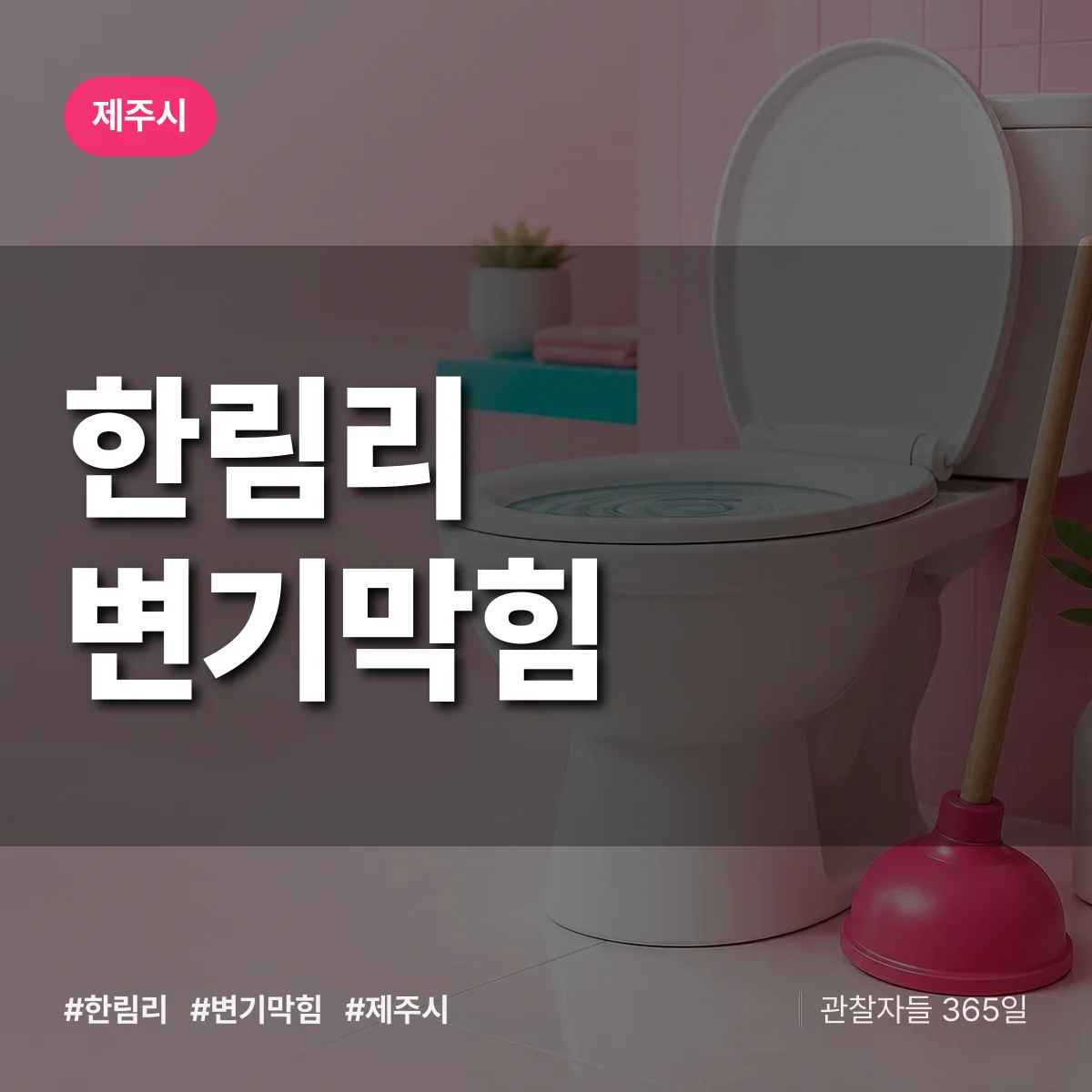 한림리 변기막힘 배너