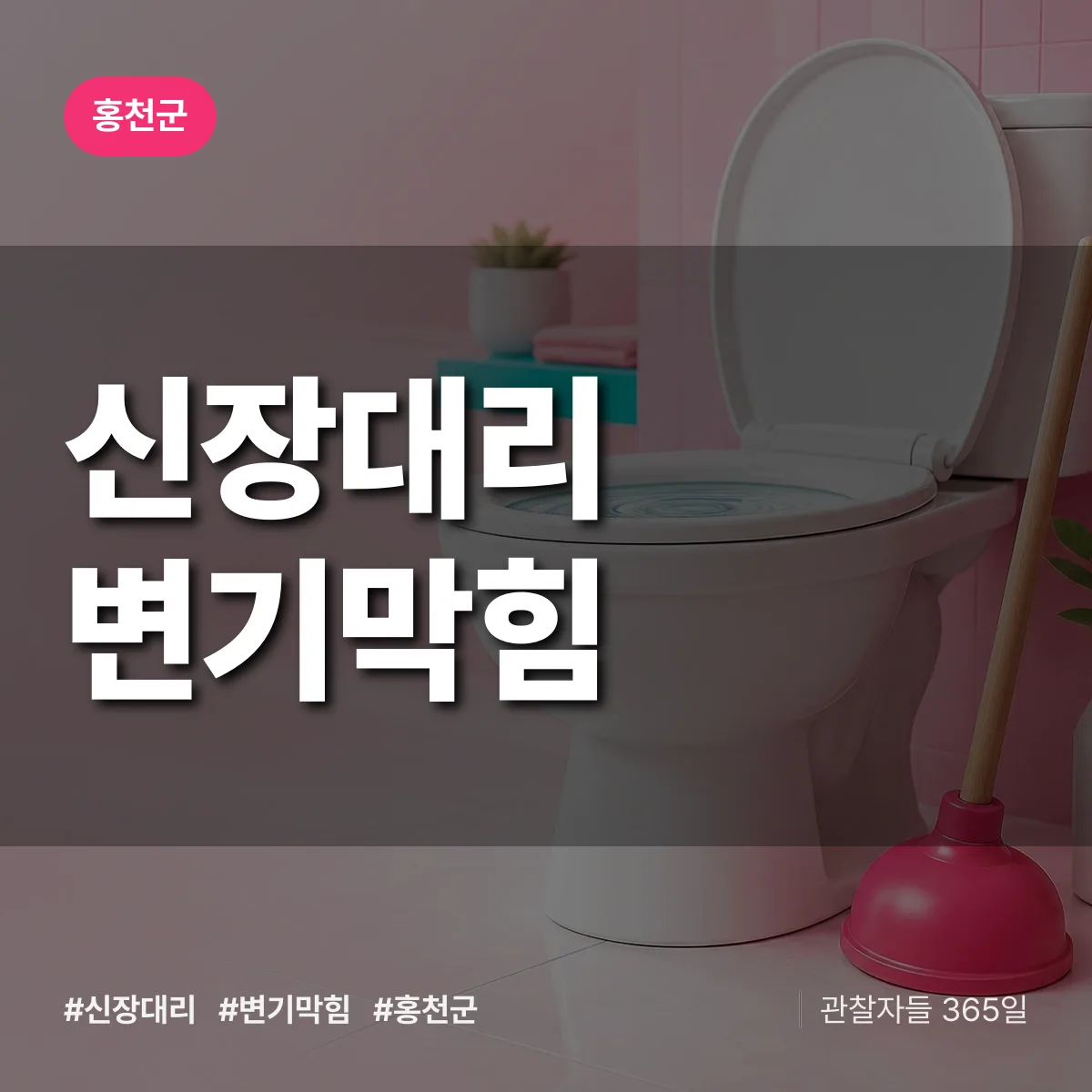 신장대리 변기막힘 배너