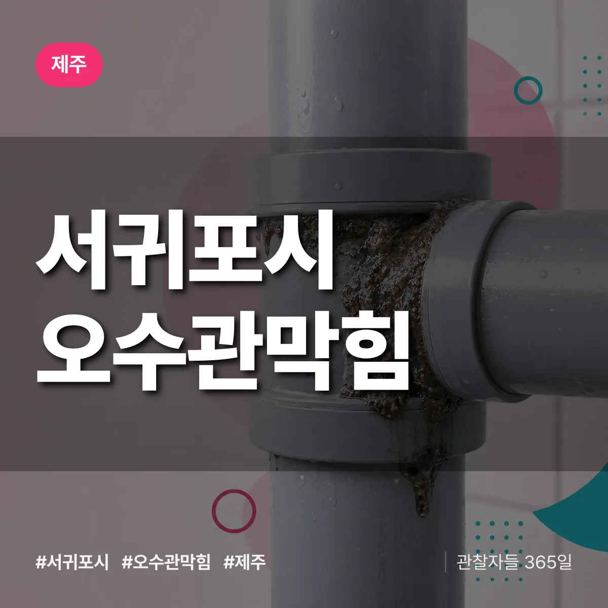 제주 서귀포시 오수관막힘 상담 배너
