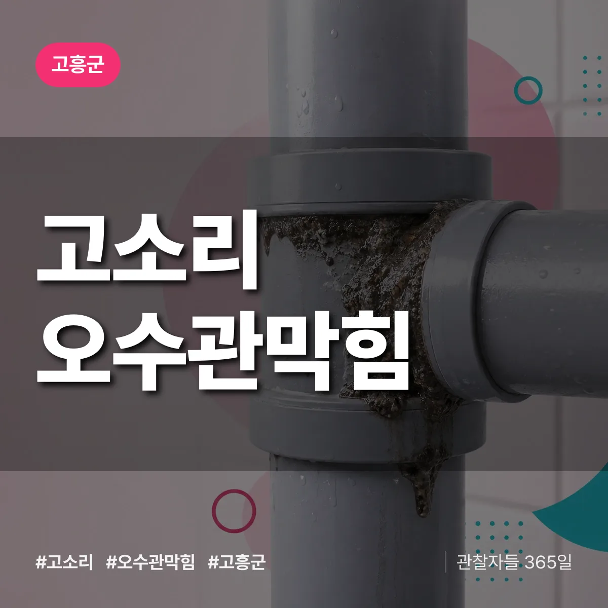 고소리 오수관막힘 배너