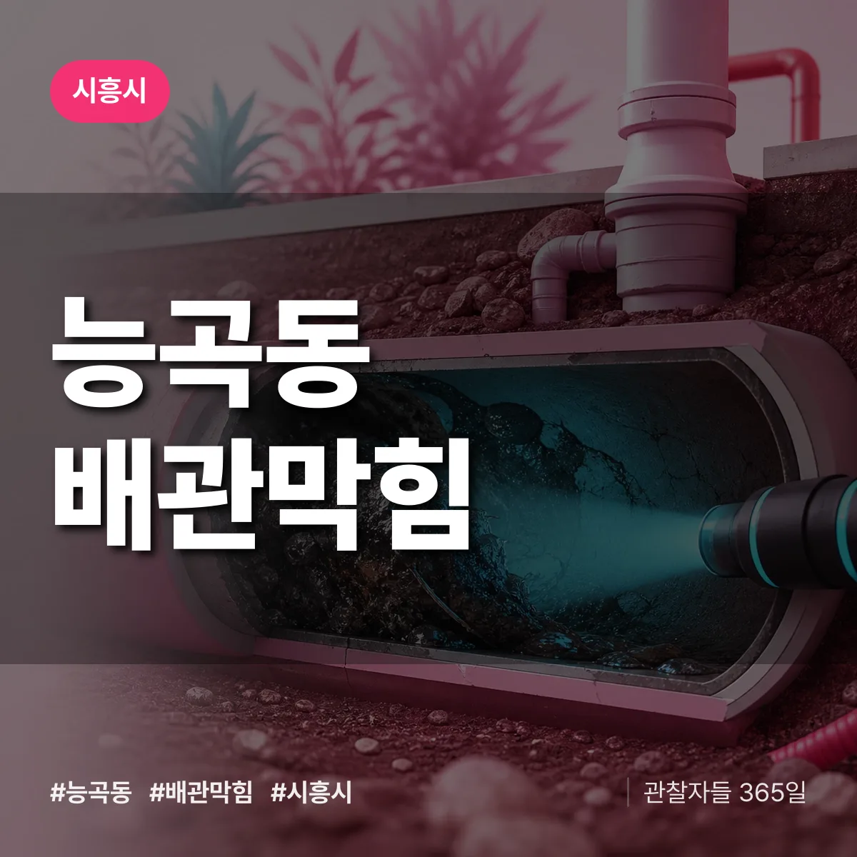시흥시 능곡동 배관막힘 상담 배너