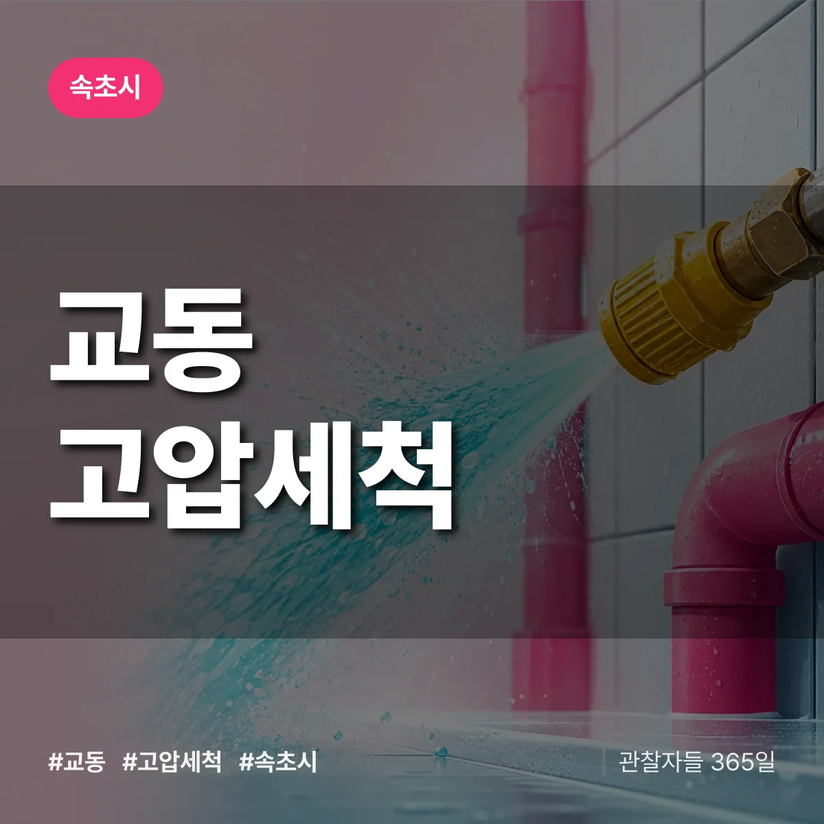 교동 고압세척 배너