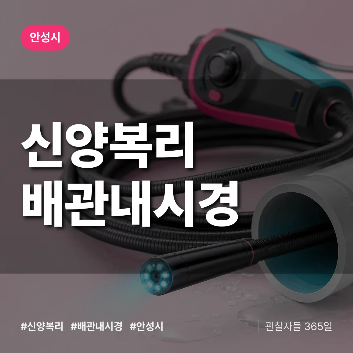 신양복리 배관내시경 배너