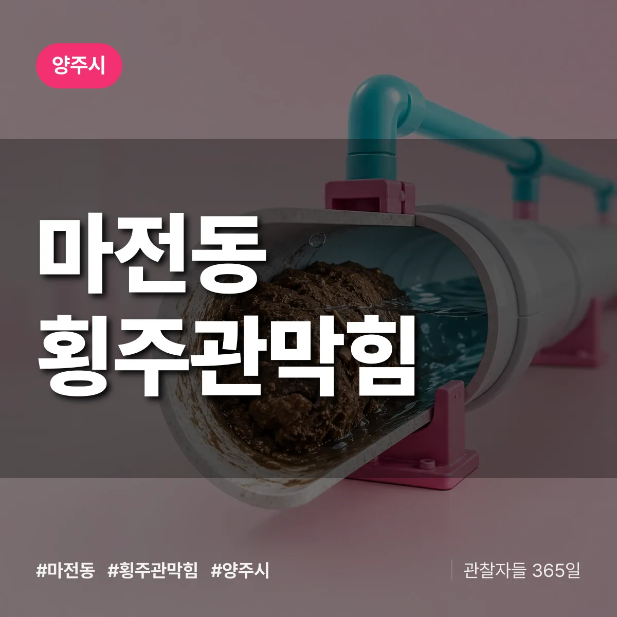 양주시 마전동 횡주관막힘 상담 배너