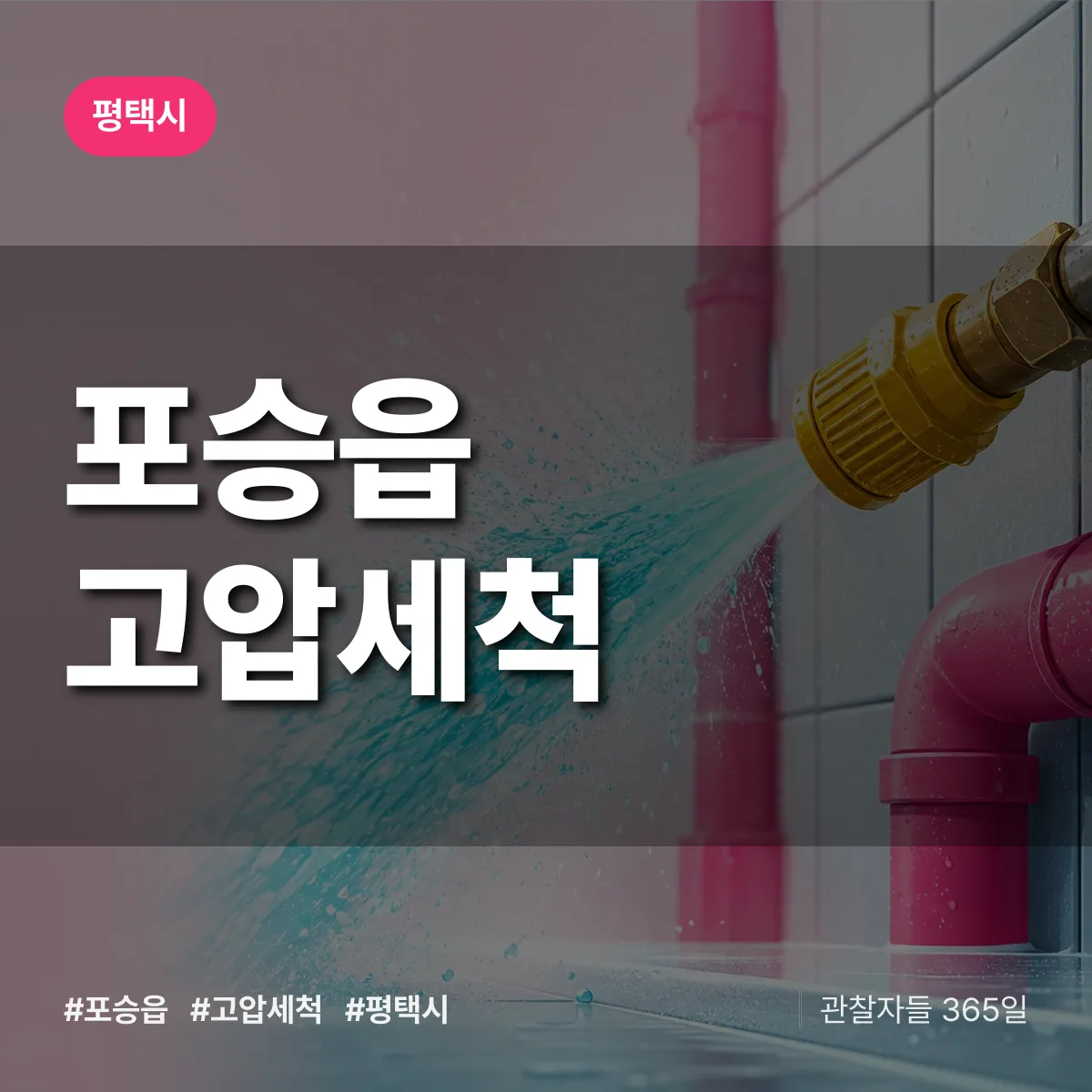 포승읍 고압세척 배너