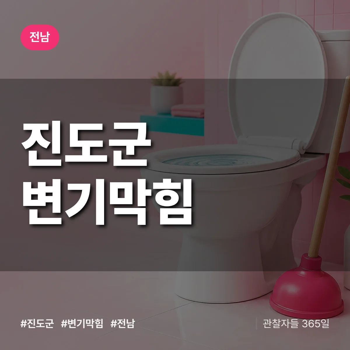 전남 진도군 변기막힘 배너