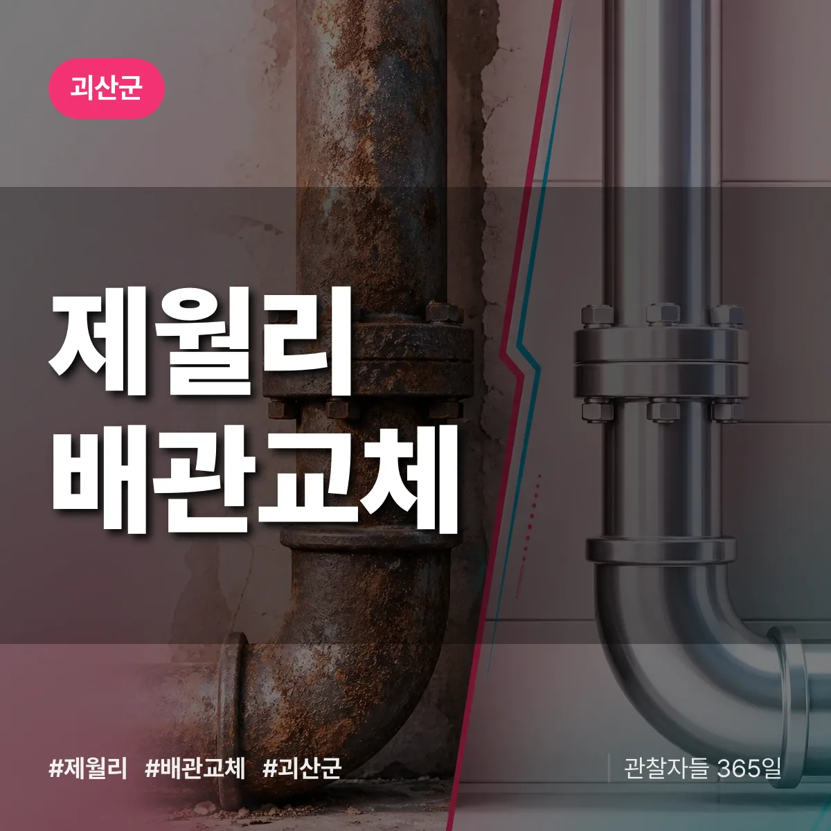 제월리 배관 교체 배너