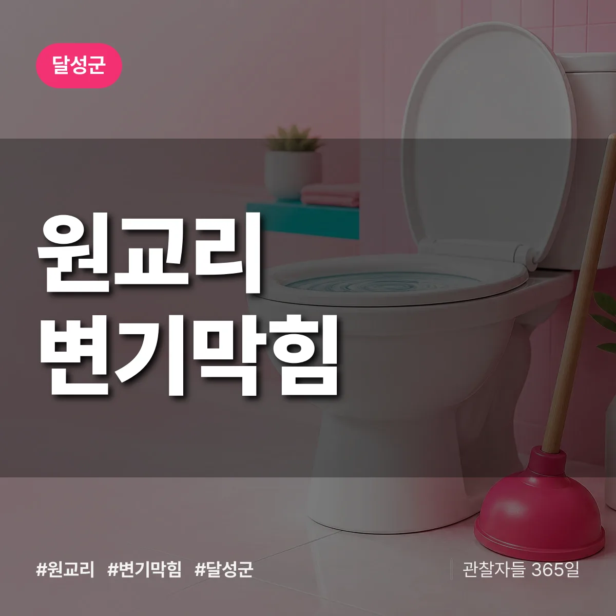 원교리 변기막힘 배너