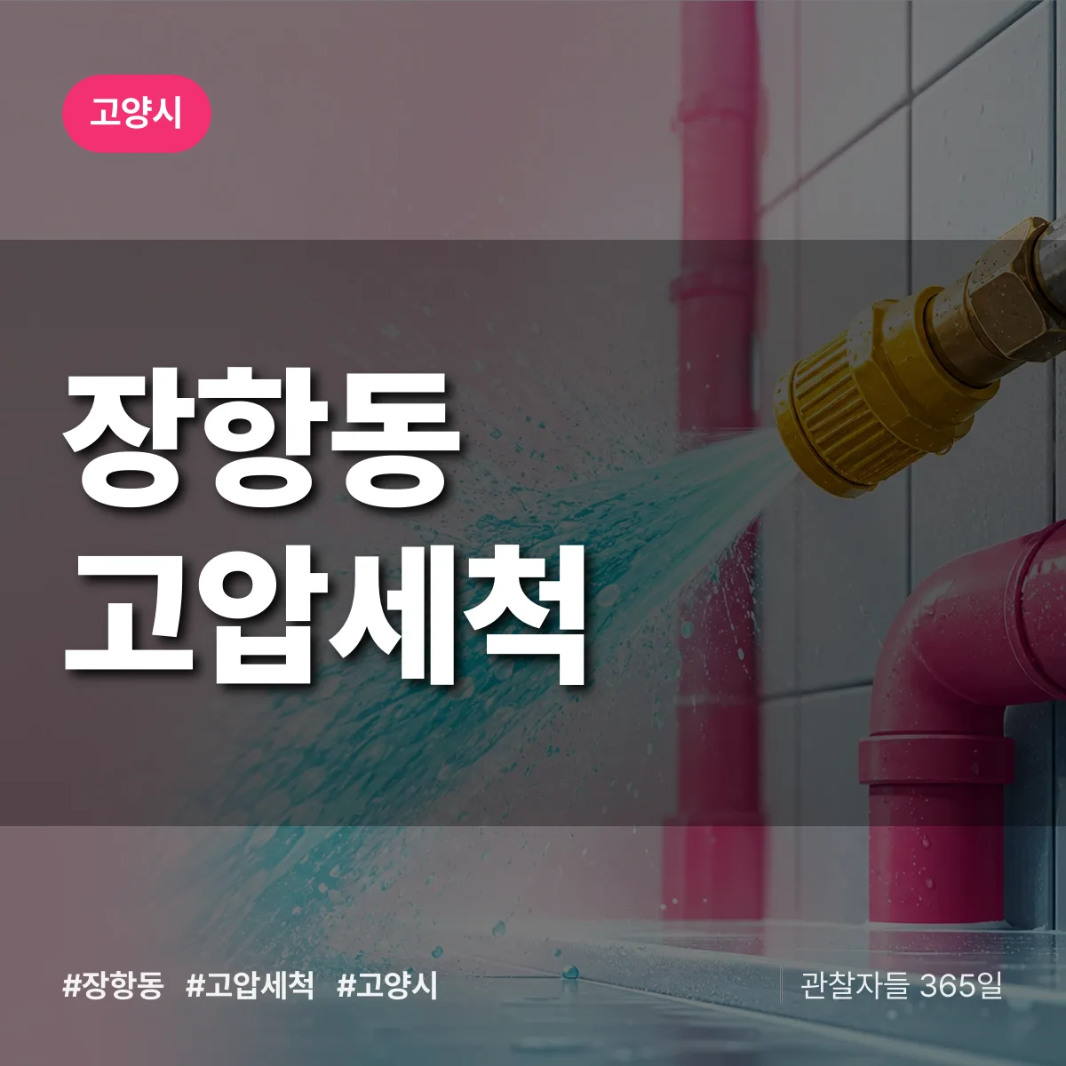 장항동 고압세척 배너