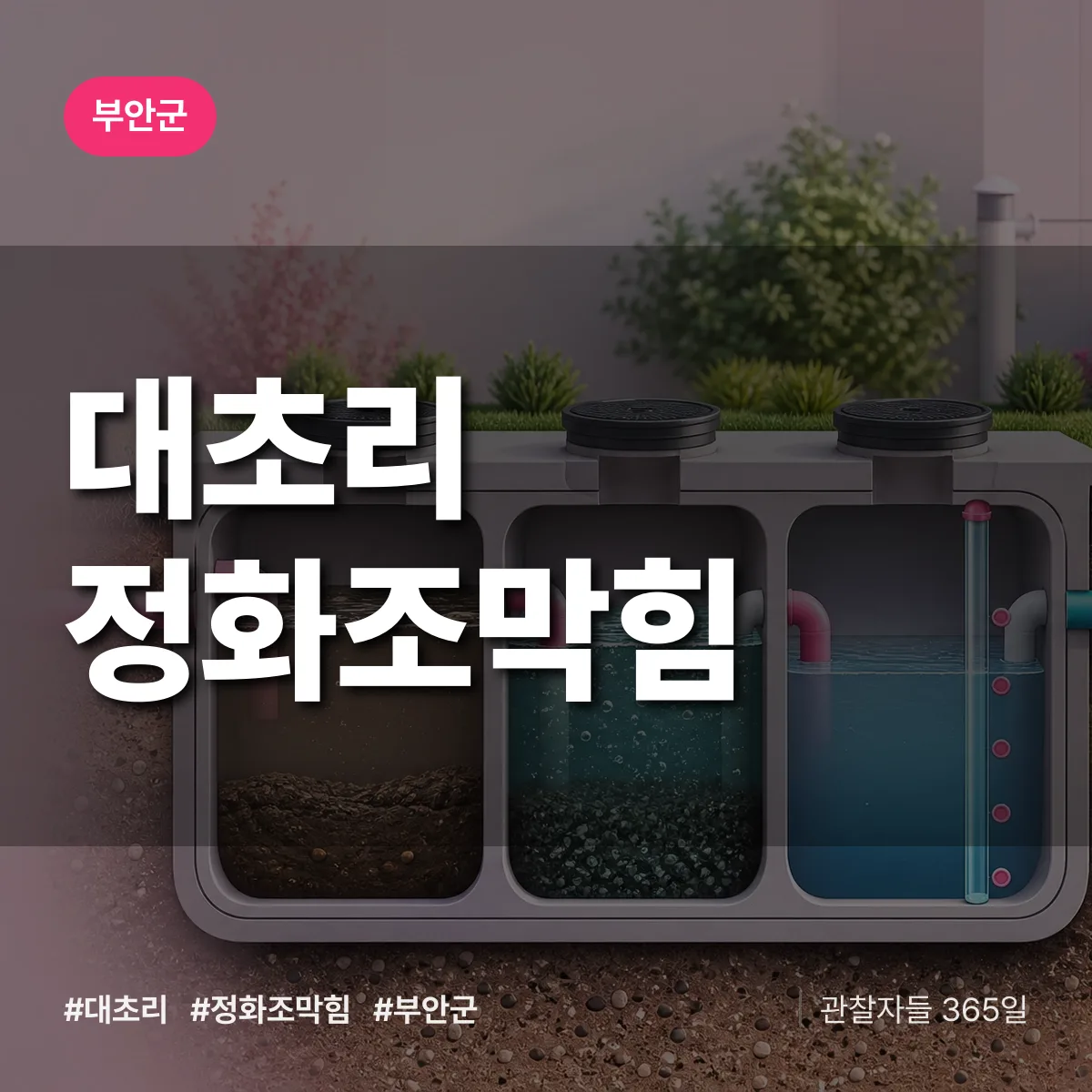 대초리 정화조막힘 배너