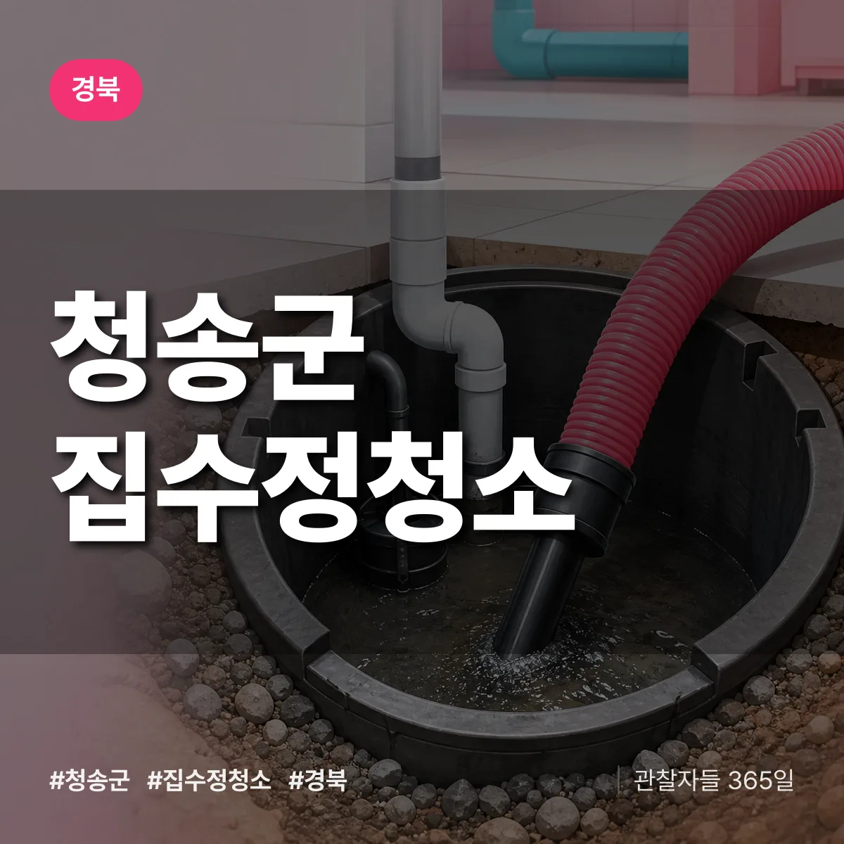 경북 청송군 집수정청소 배너
