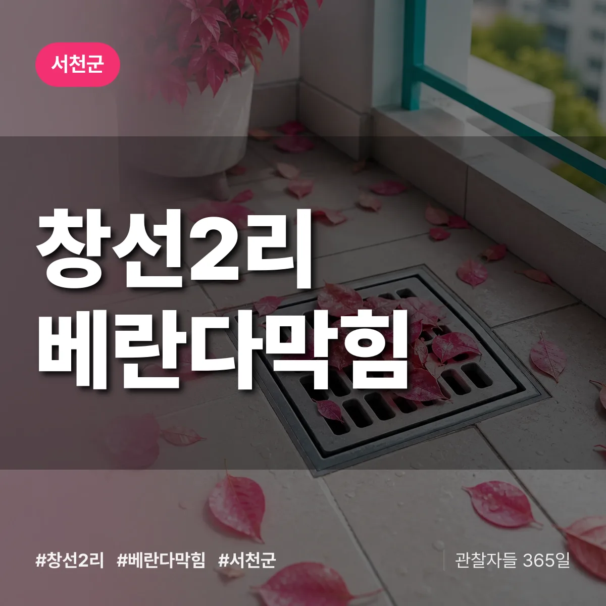 창선2리 베란다막힘 배너