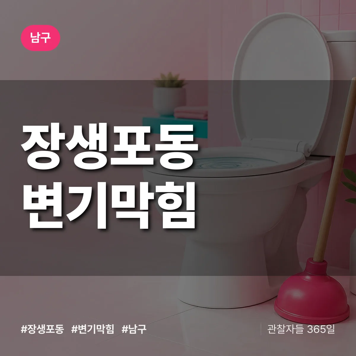 장생포동 변기막힘 배너