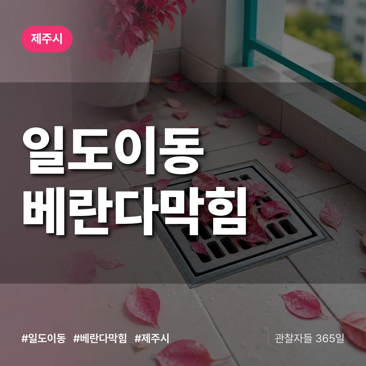 일도이동 베란다막힘 배너
