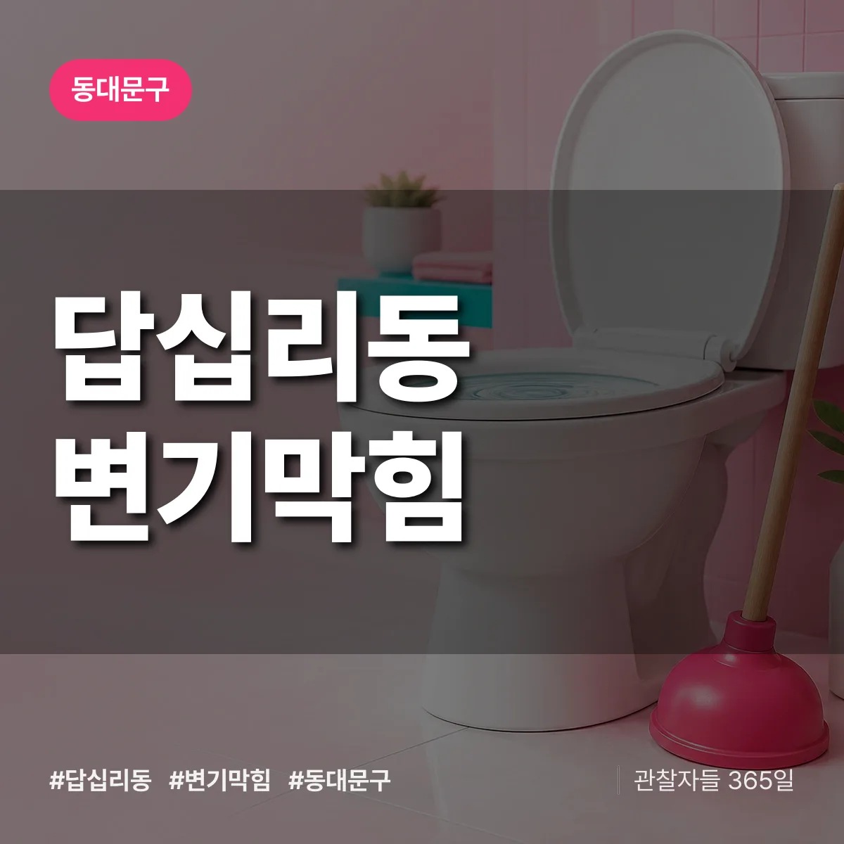 동대문구 답십리동 변기막힘 상담 배너