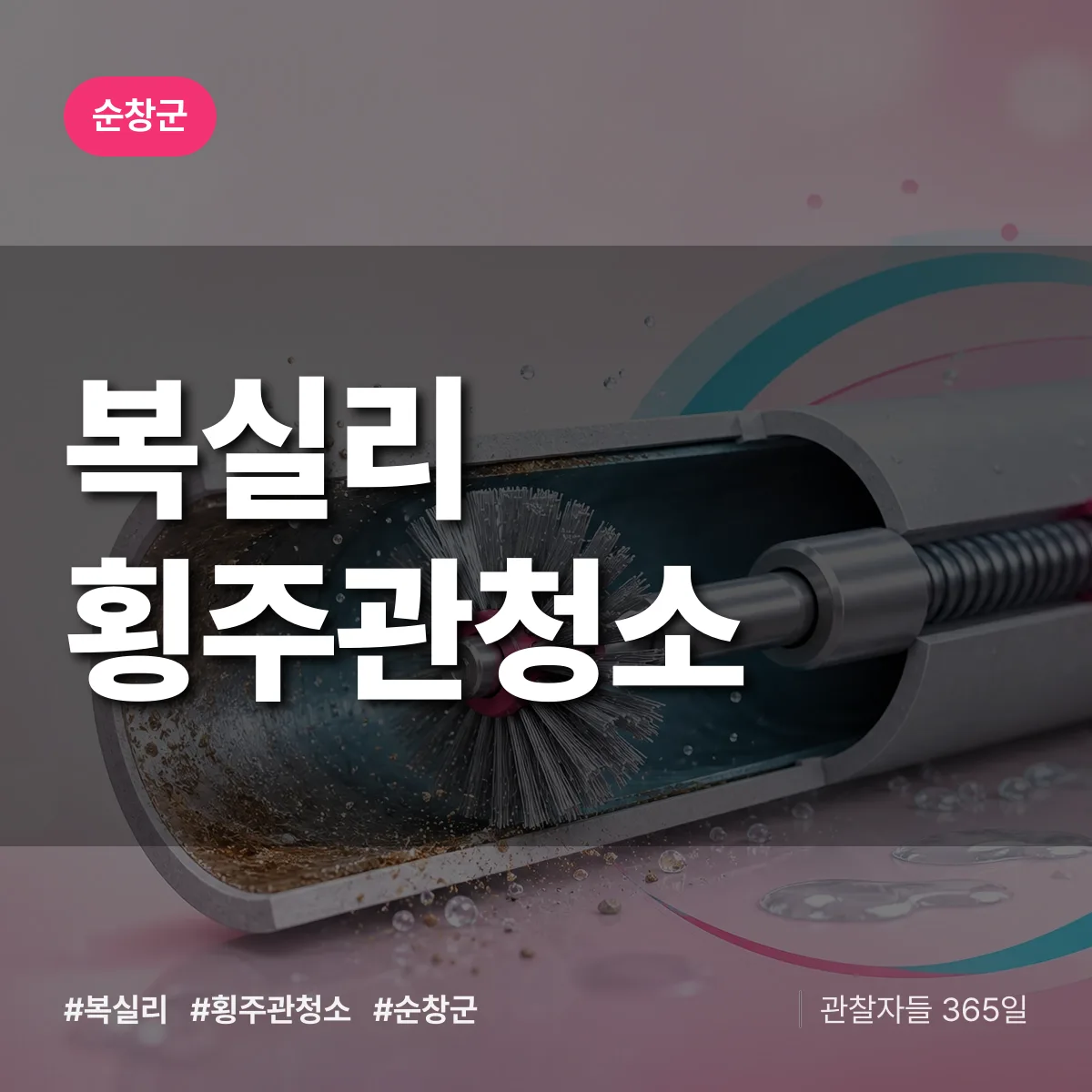복실리 횡주관청소 배너