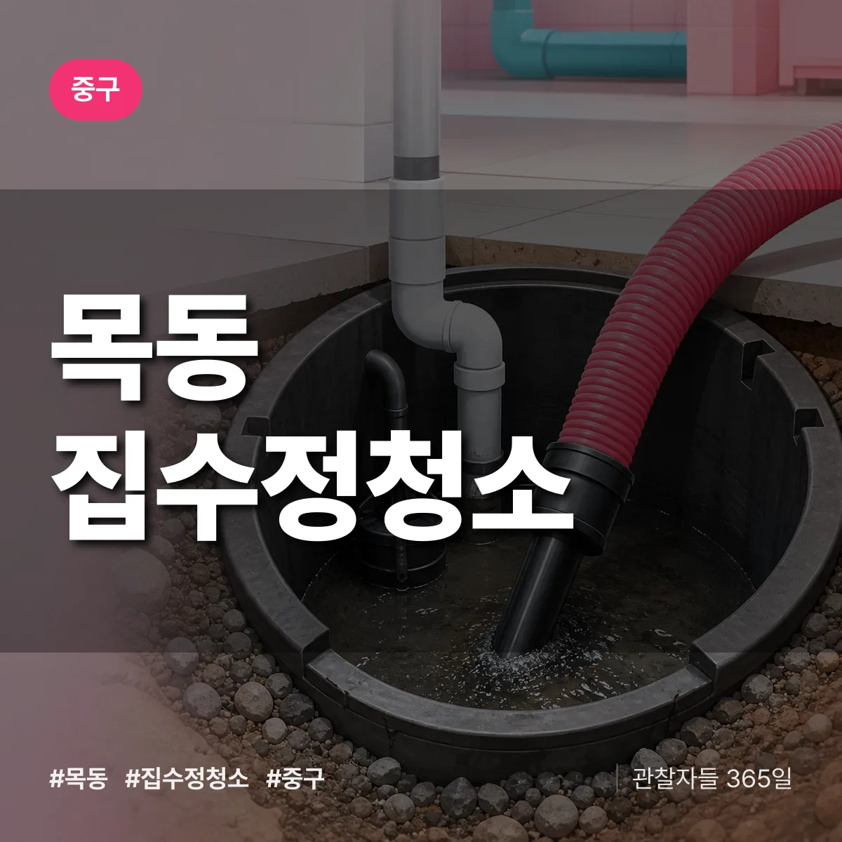 목동 집수정청소 배너
