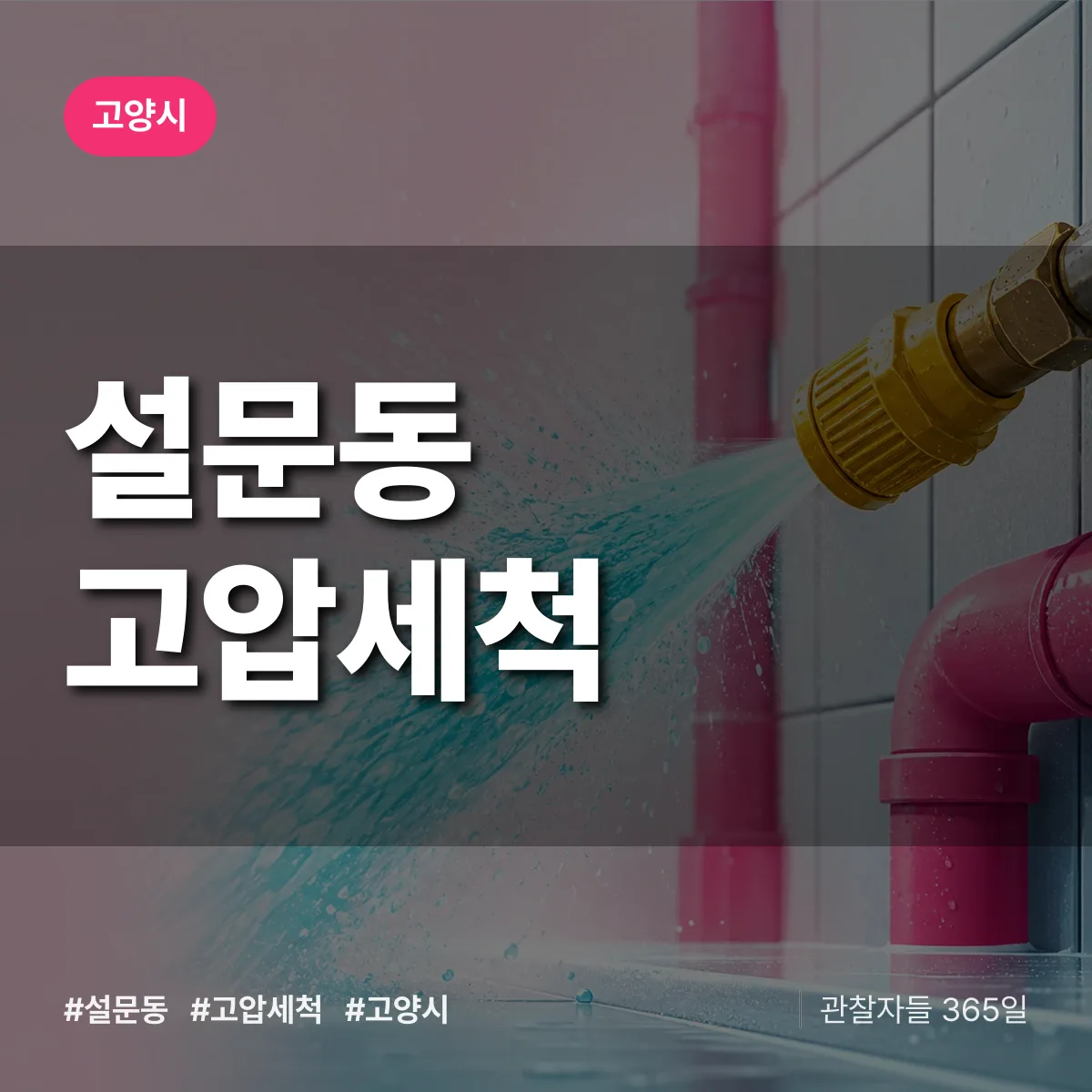 설문동 고압세척 배너