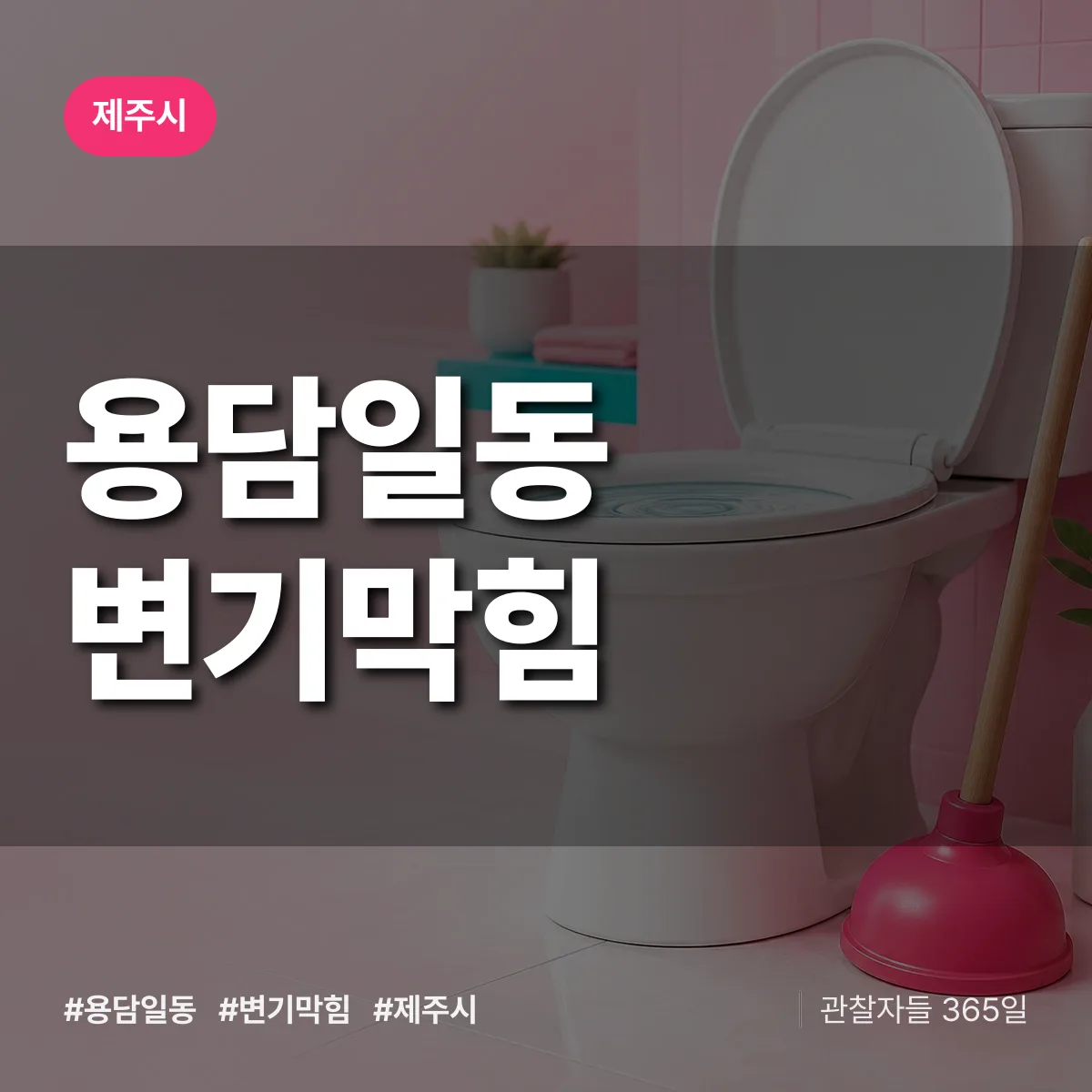 용담일동 변기막힘 배너