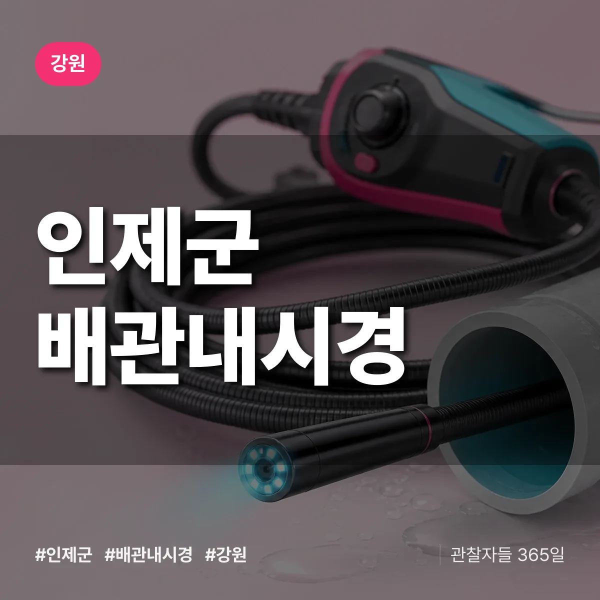 강원 인제군 배관내시경 배너
