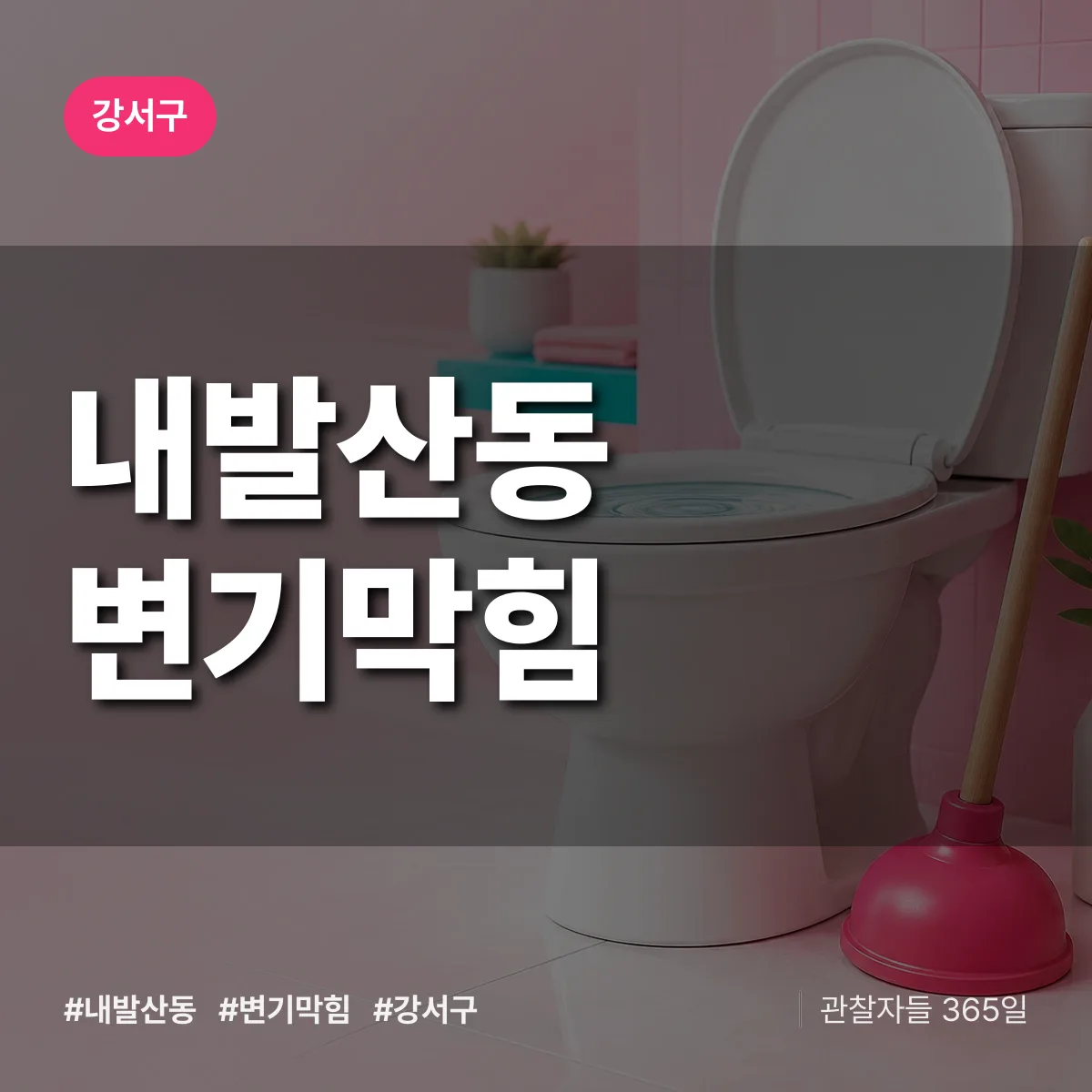 내발산동 변기막힘 배너