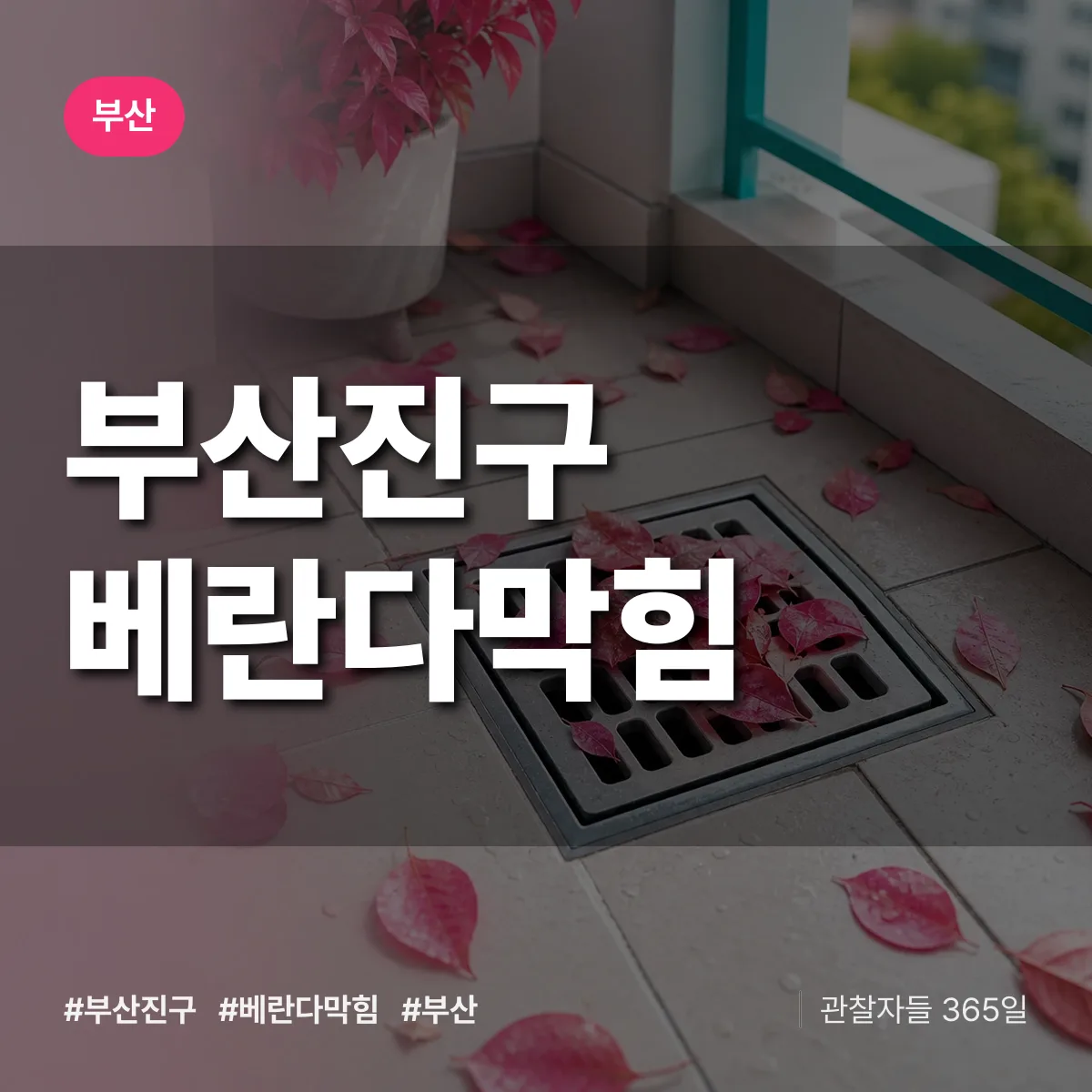부산 부산진구 베란다막힘 상담 배너