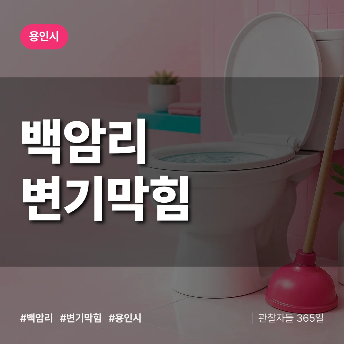 경기 용인시 백암리 변기막힘 배너
